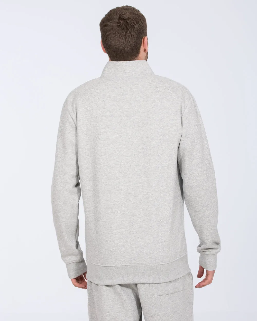 2t Wyatt Tall Quarter Zip Sweatshirt (heather grey) style chill