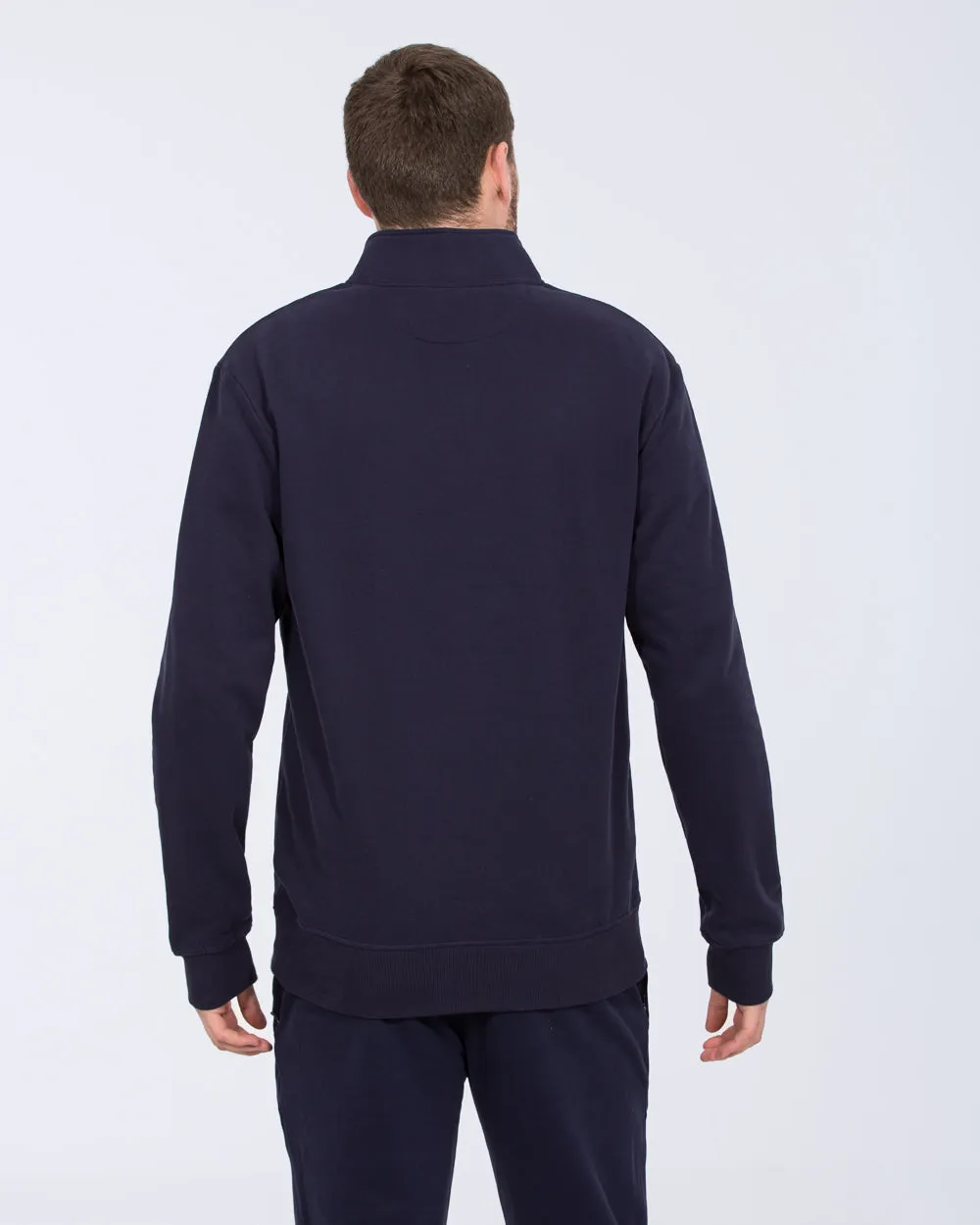 2t Wyatt Tall Quarter Zip Sweatshirt (navy) moment wear