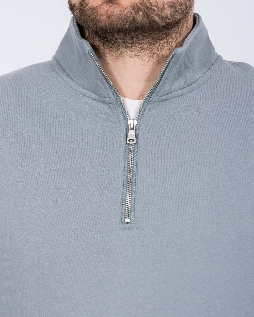 2t Wyatt Tall Quarter Zip Sweatshirt (slate) comfort mode