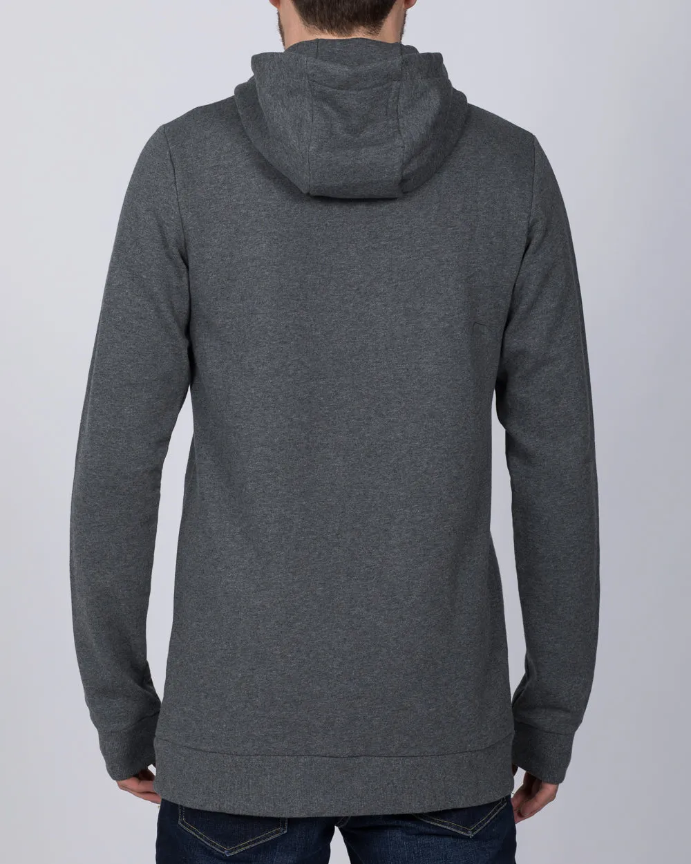 2t Zip Up Tall Active Hoodie (charcoal) gym casual