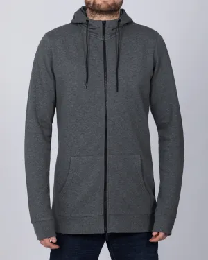 2t Zip Up Tall Active Hoodie (charcoal) run cool