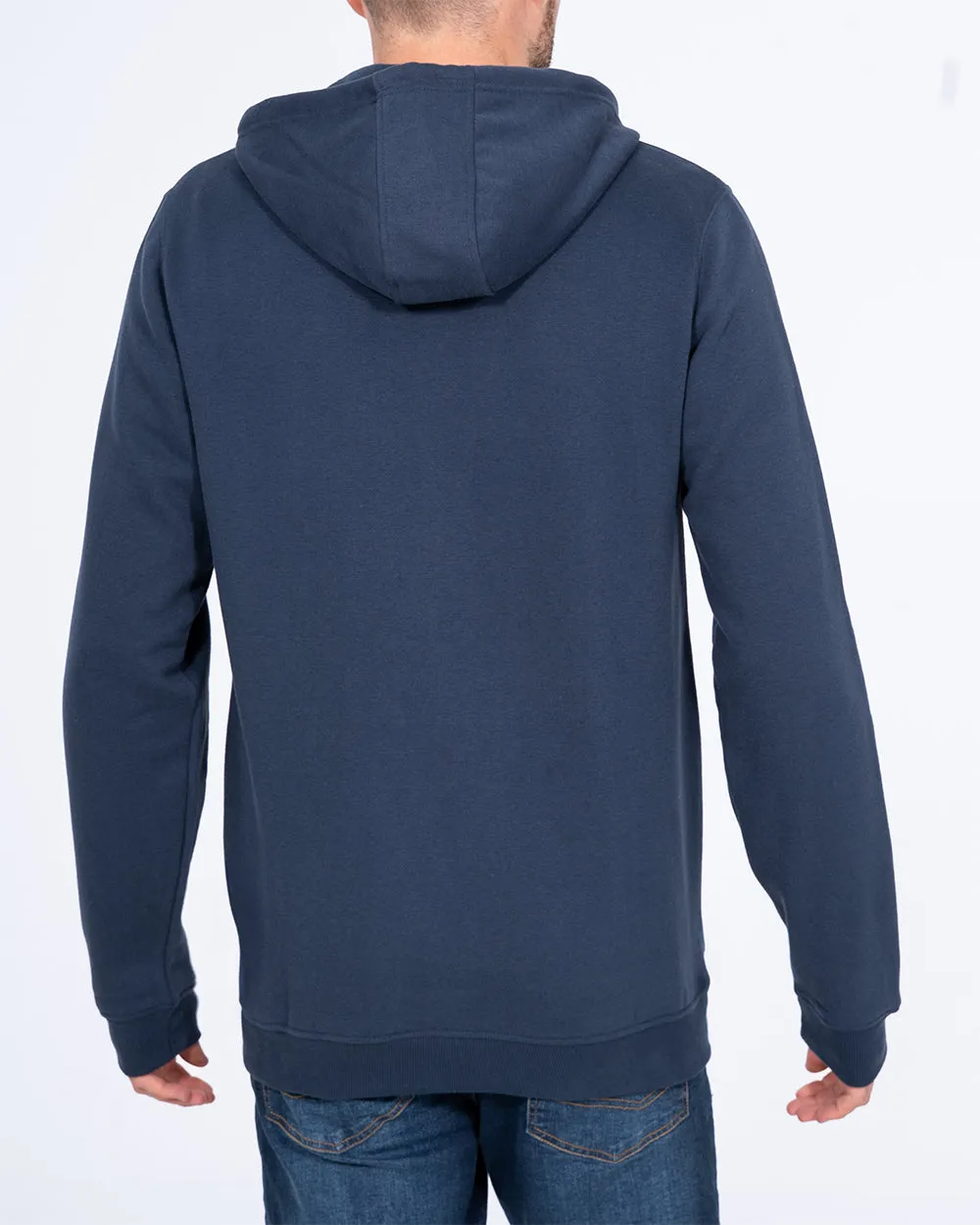 2t Zip Up Tall Printed Hoodie (blue) urban vibe
