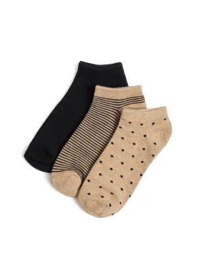3-Pack Of Mixed Print Socks creative flow