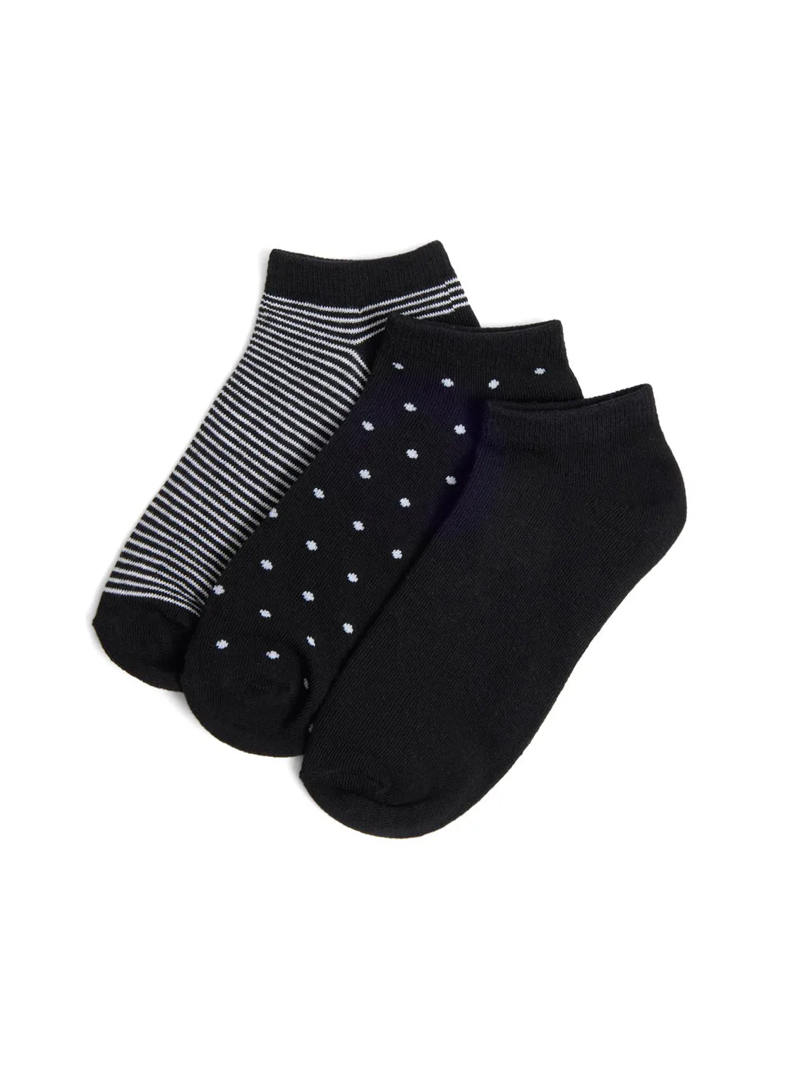 3-Pack Of Mixed Print Socks classic charm