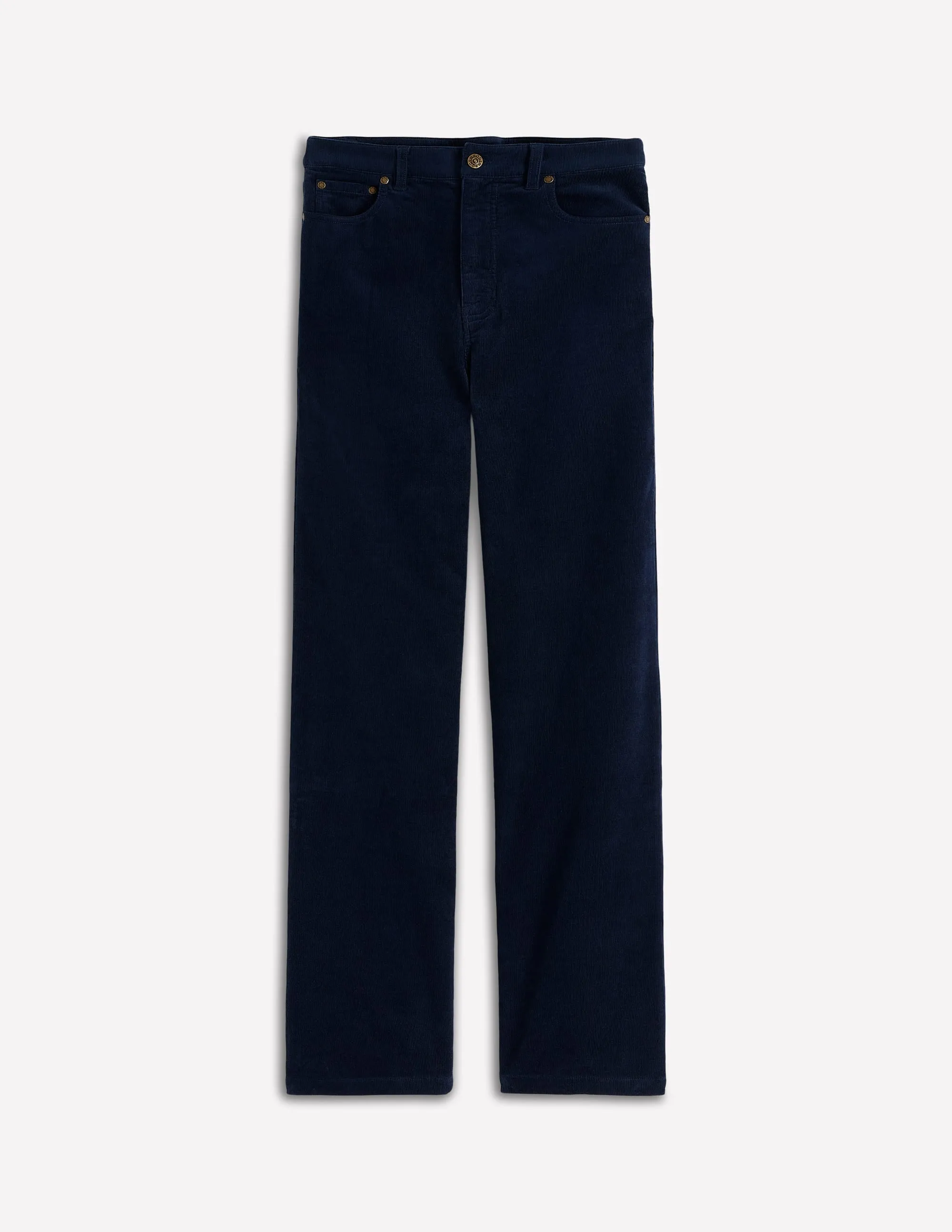 5-Pocket Cord Column Jeans-Navy personal charm