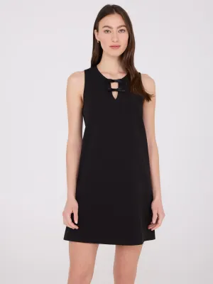 A-Line Mini Dress With Satin Bow Details comfortable feel