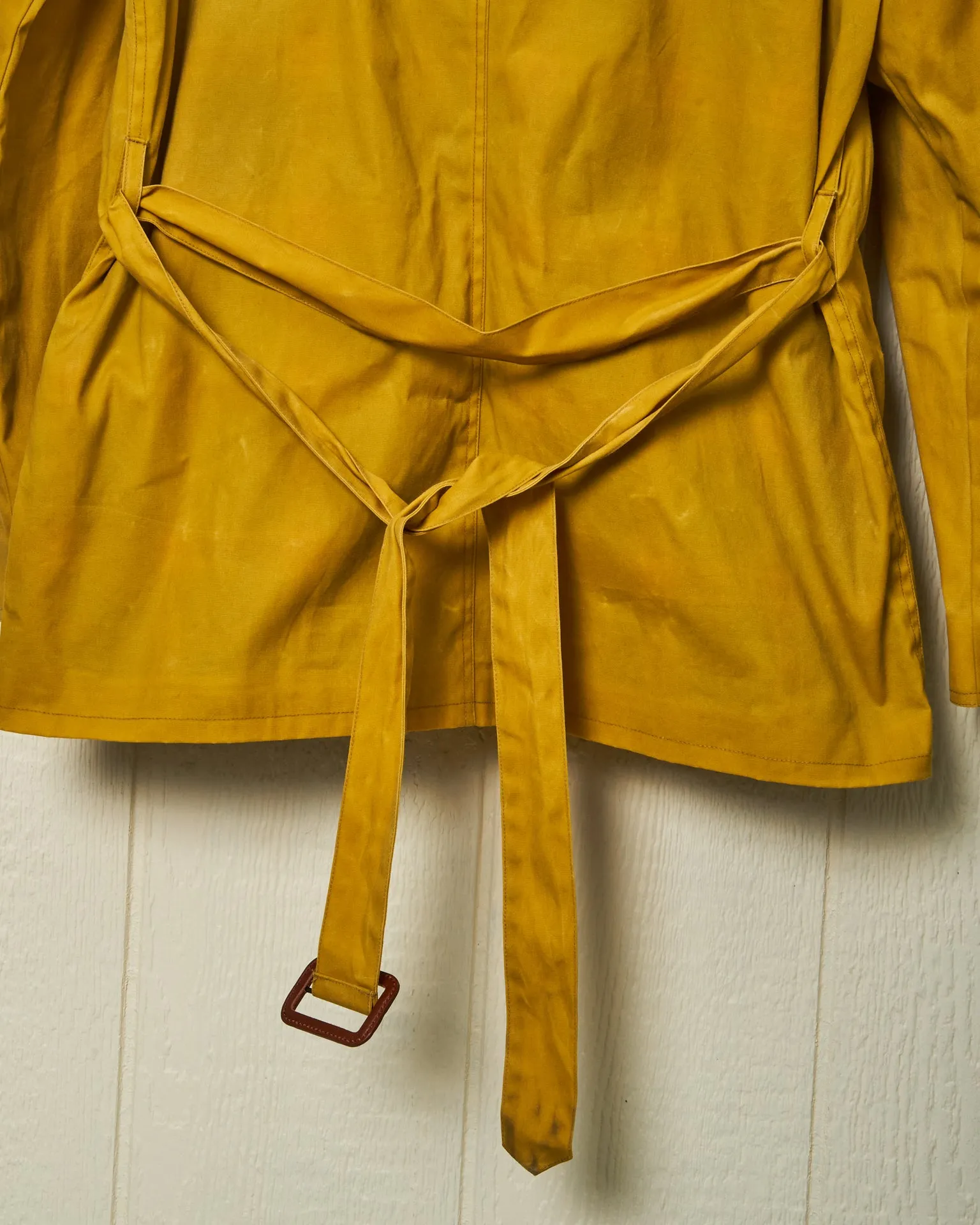 Aberdeen Jacket in Goldenrod Waxed Canvas elevated neutral fit