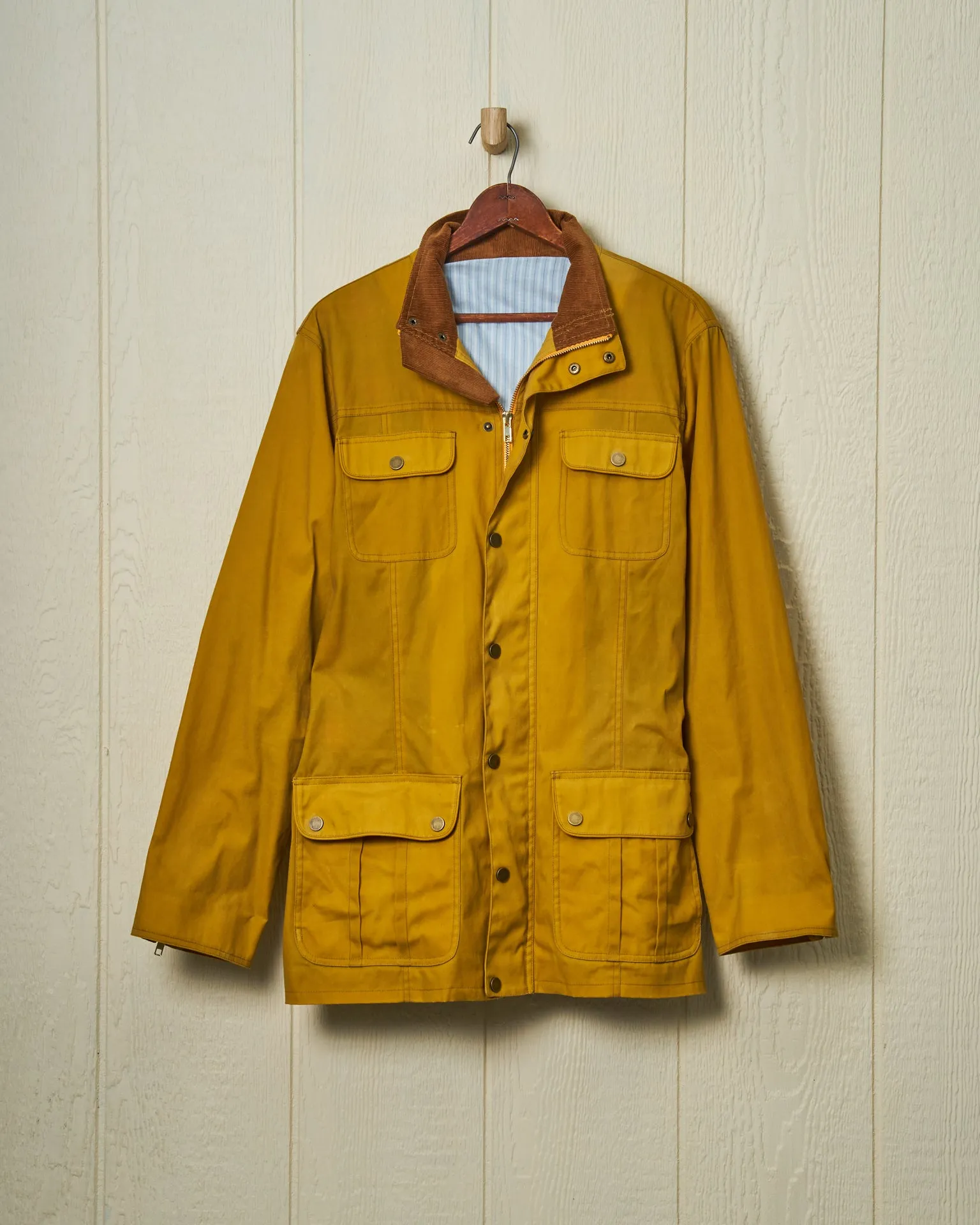 Aberdeen Jacket in Goldenrod Waxed Canvas performance daily wear