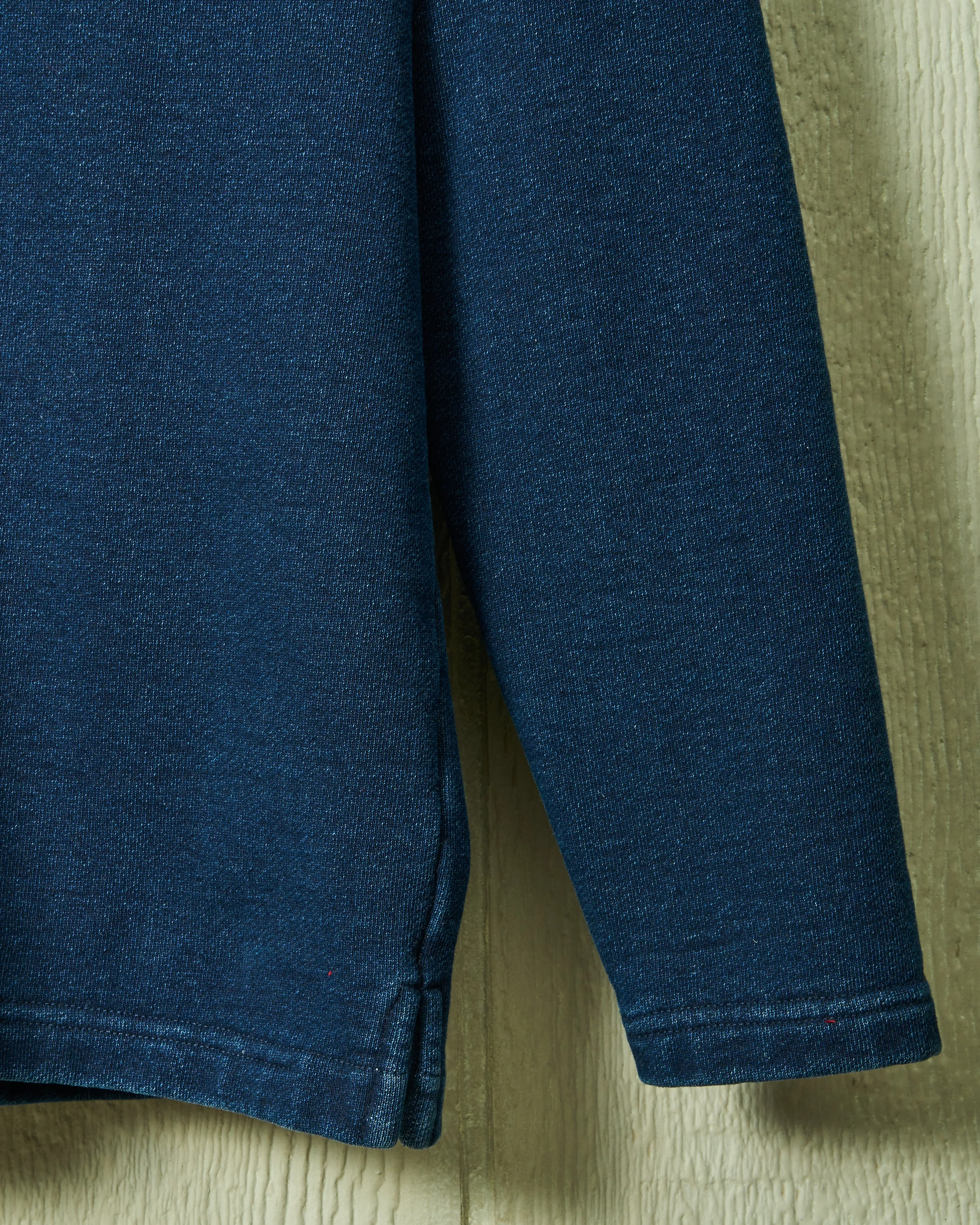 Acadia Polo in Dark Wash Indigo Loopback Terry versatile form