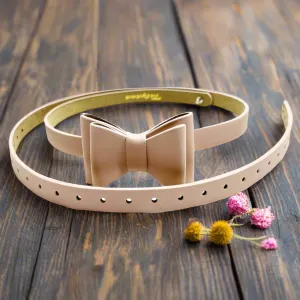 Adjustable Size Retro Bow Belt cut sharp