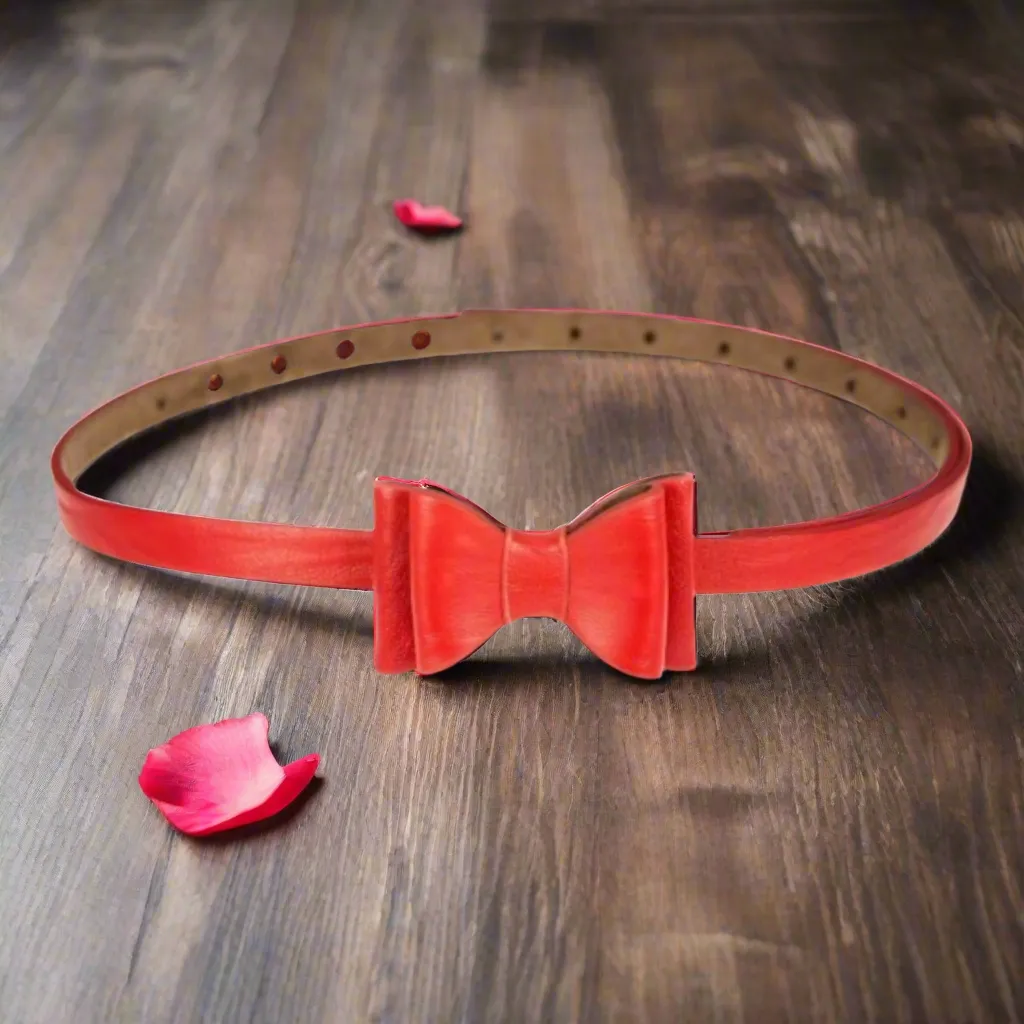 Adjustable Size Retro Bow Belt wardrobe key