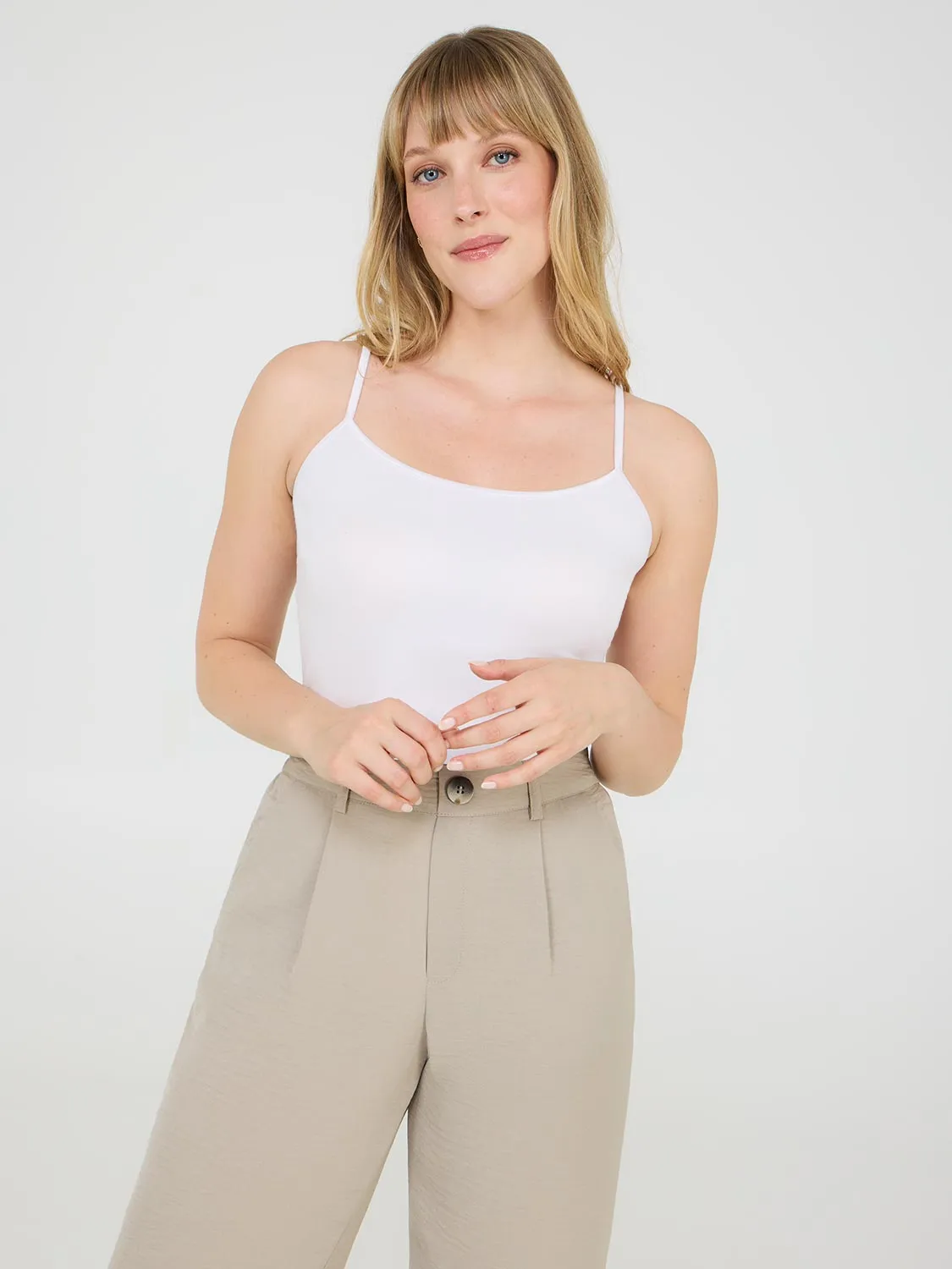 Adjustable Spaghetti Strap Tank Top casual energy