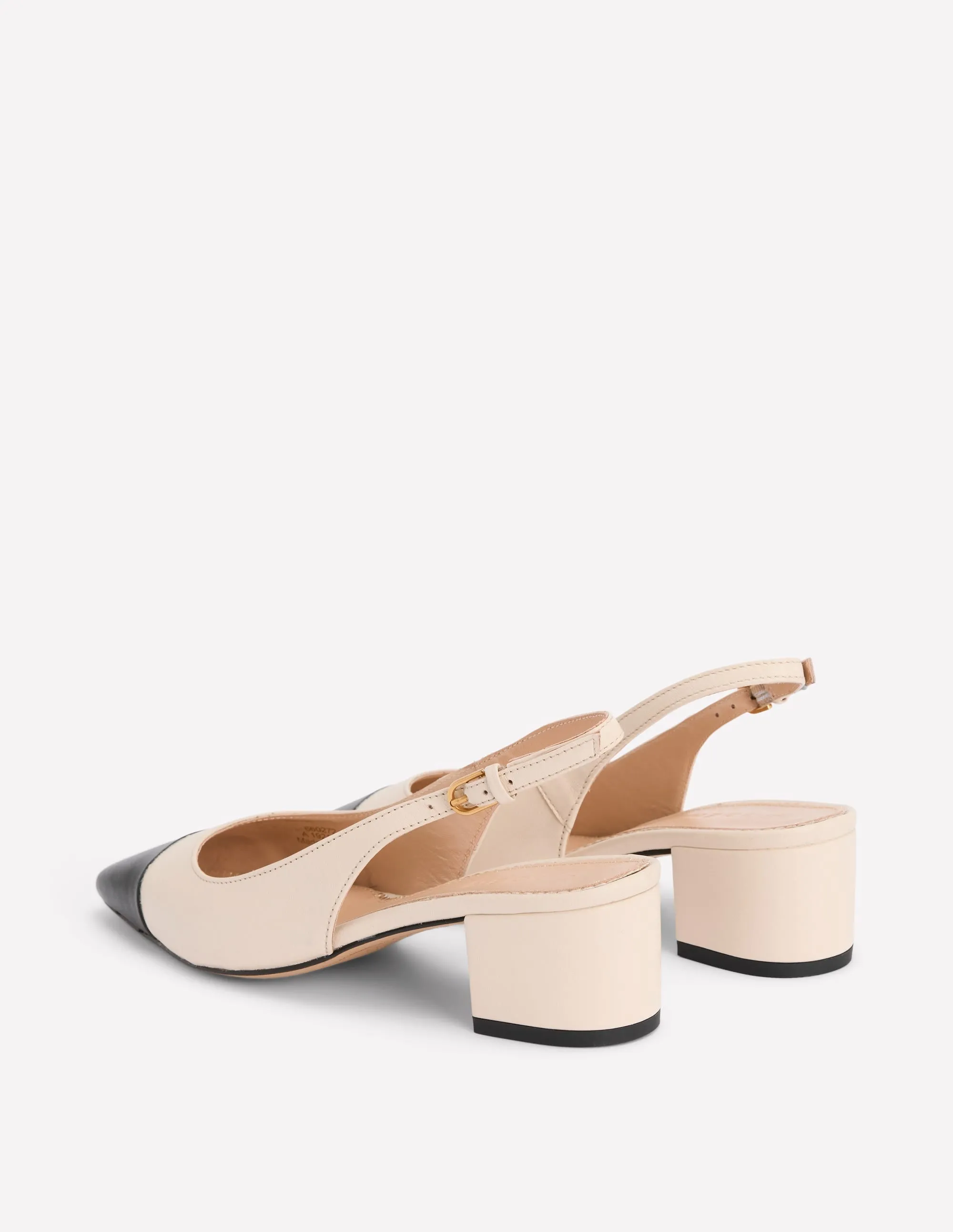 Ailsa Block Heel Slingbacks-Ecru long wear