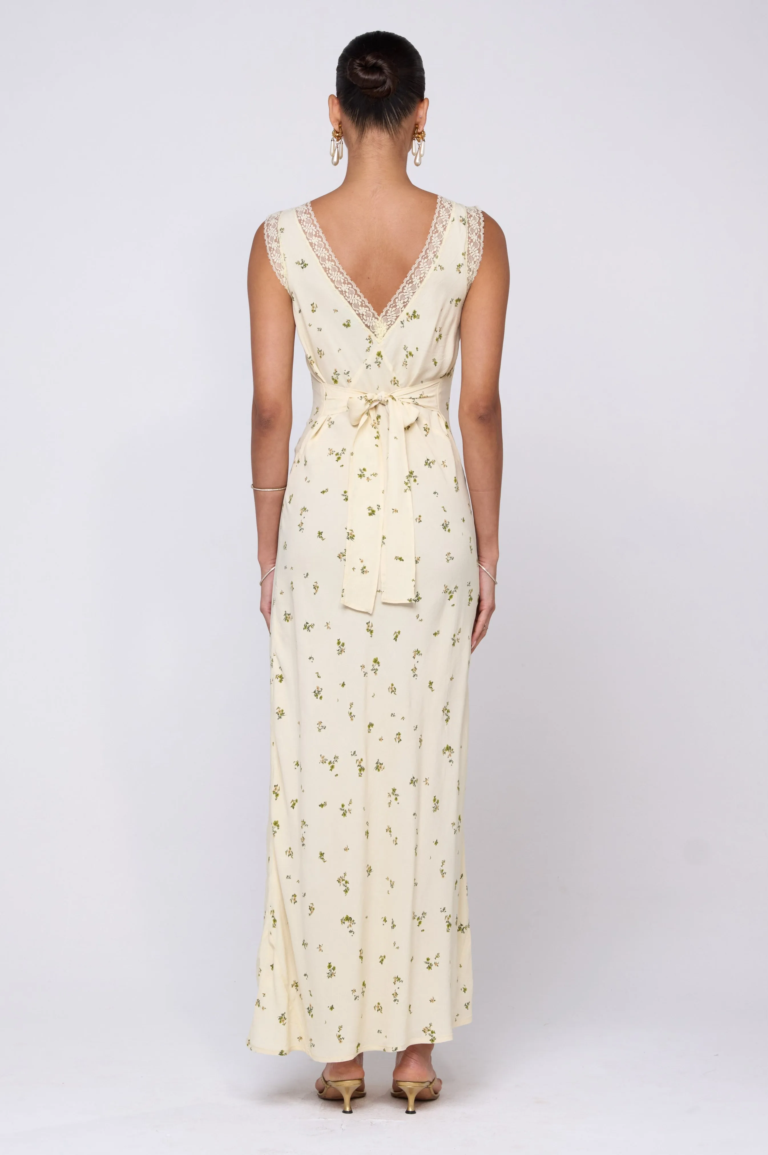 Aimee Dress in Beurre festive mood