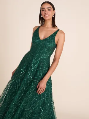 Allover Sparkle Ball Gown outdoor wedding