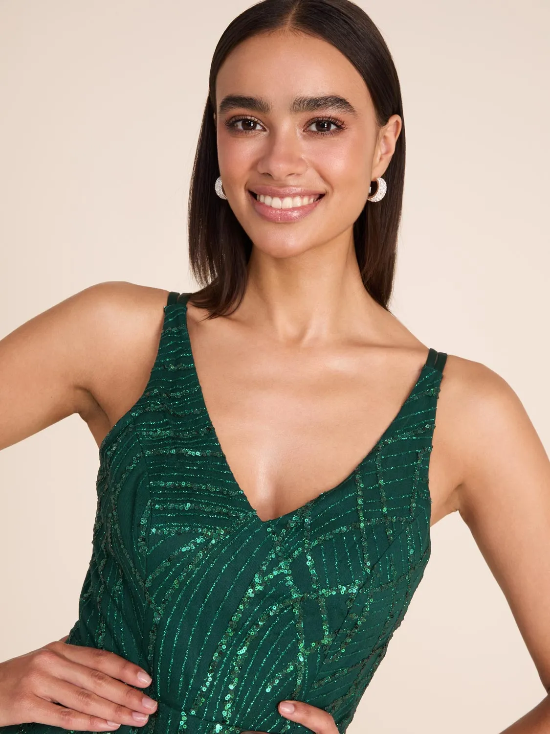 Allover Sparkle Ball Gown cute appeal