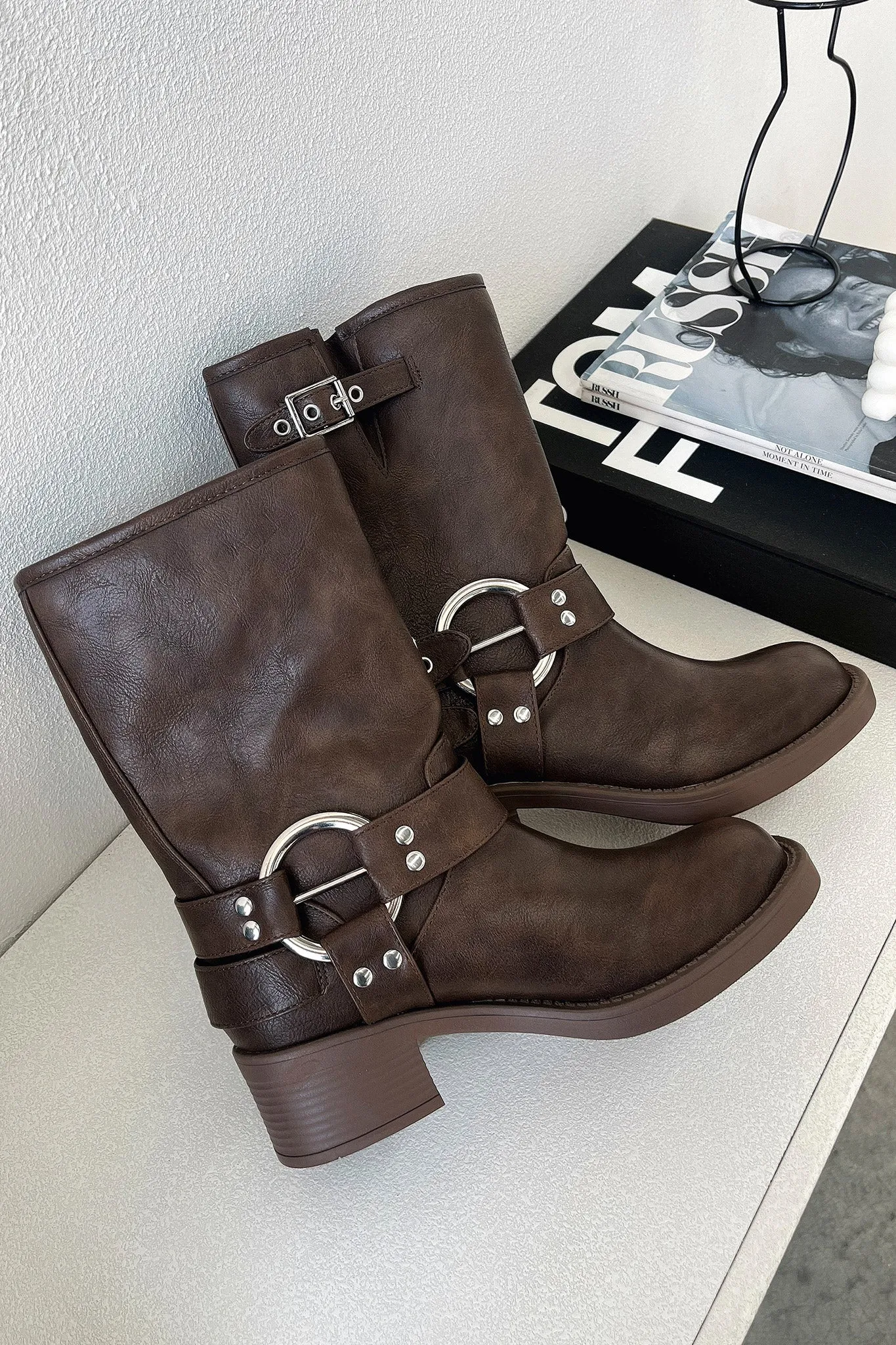 Antonio Boots - Brown comfy collar