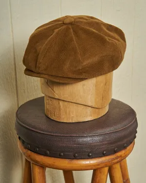 Apple Jack Cap in Russet Corduroy soft edge