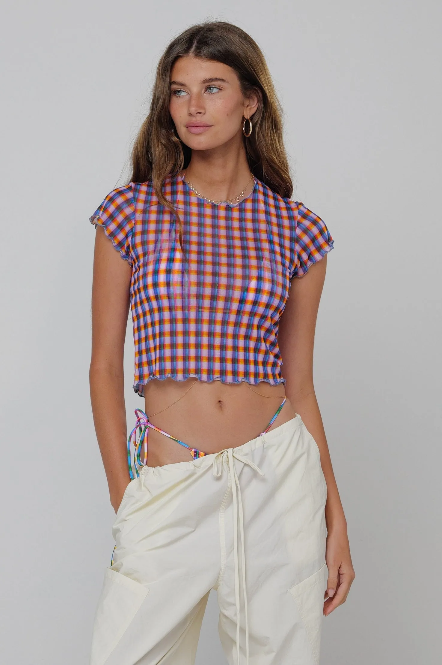 Baby Tee in Kaleidescope casual fit