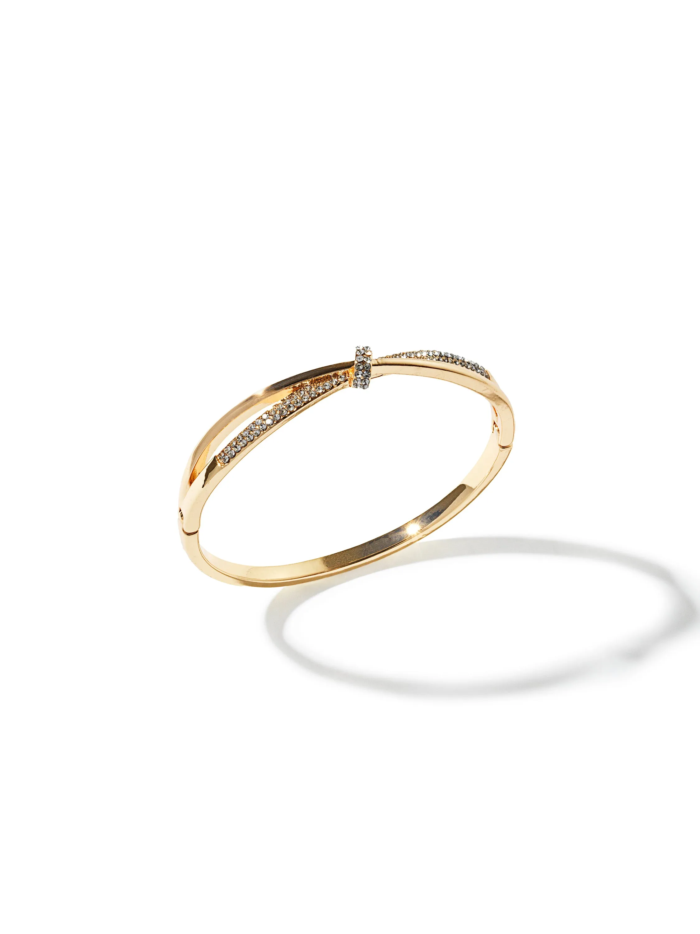 Bangle Bracelet With Knot Detail reflective lens