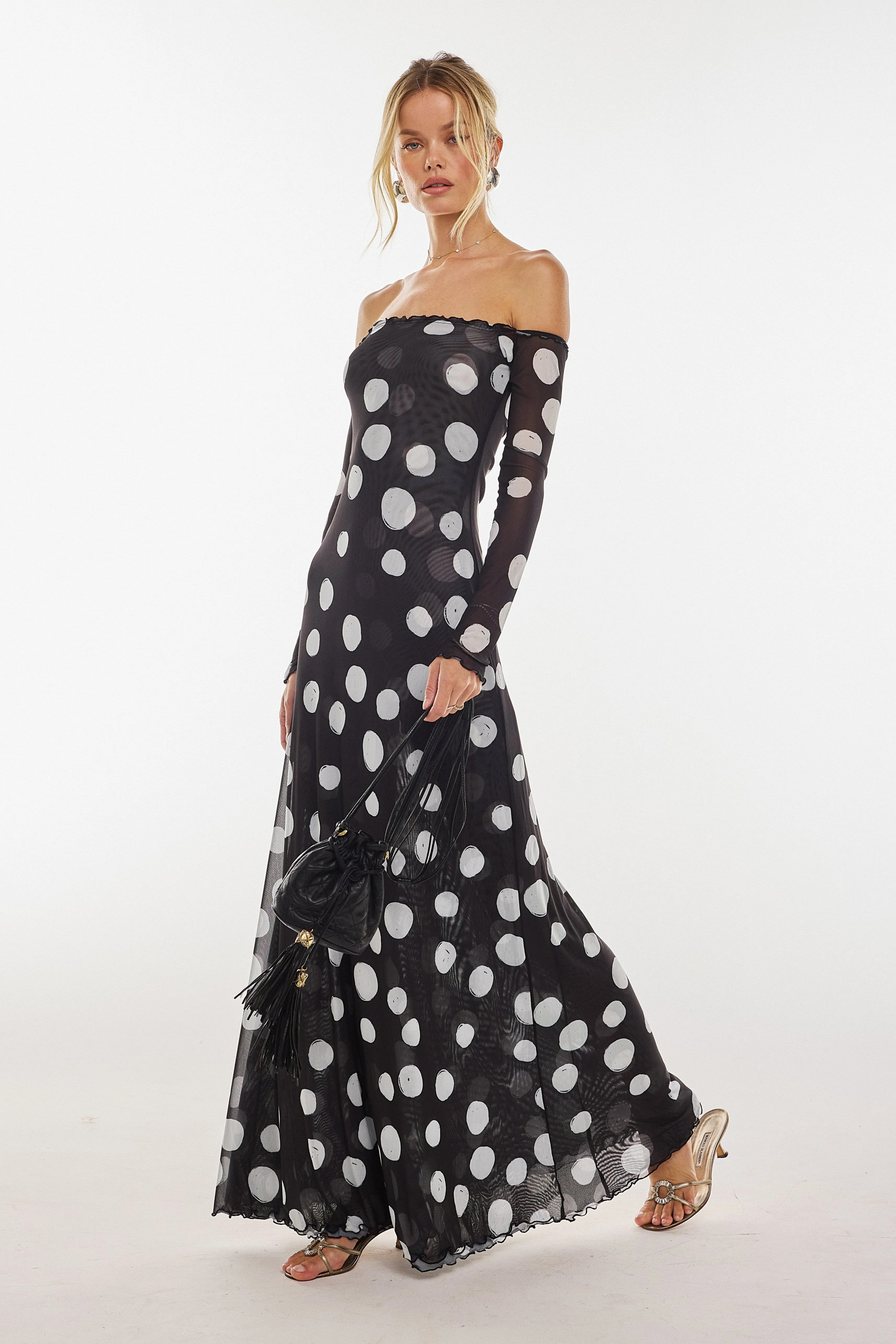 Bardot Maxi in Vogue warm sunset