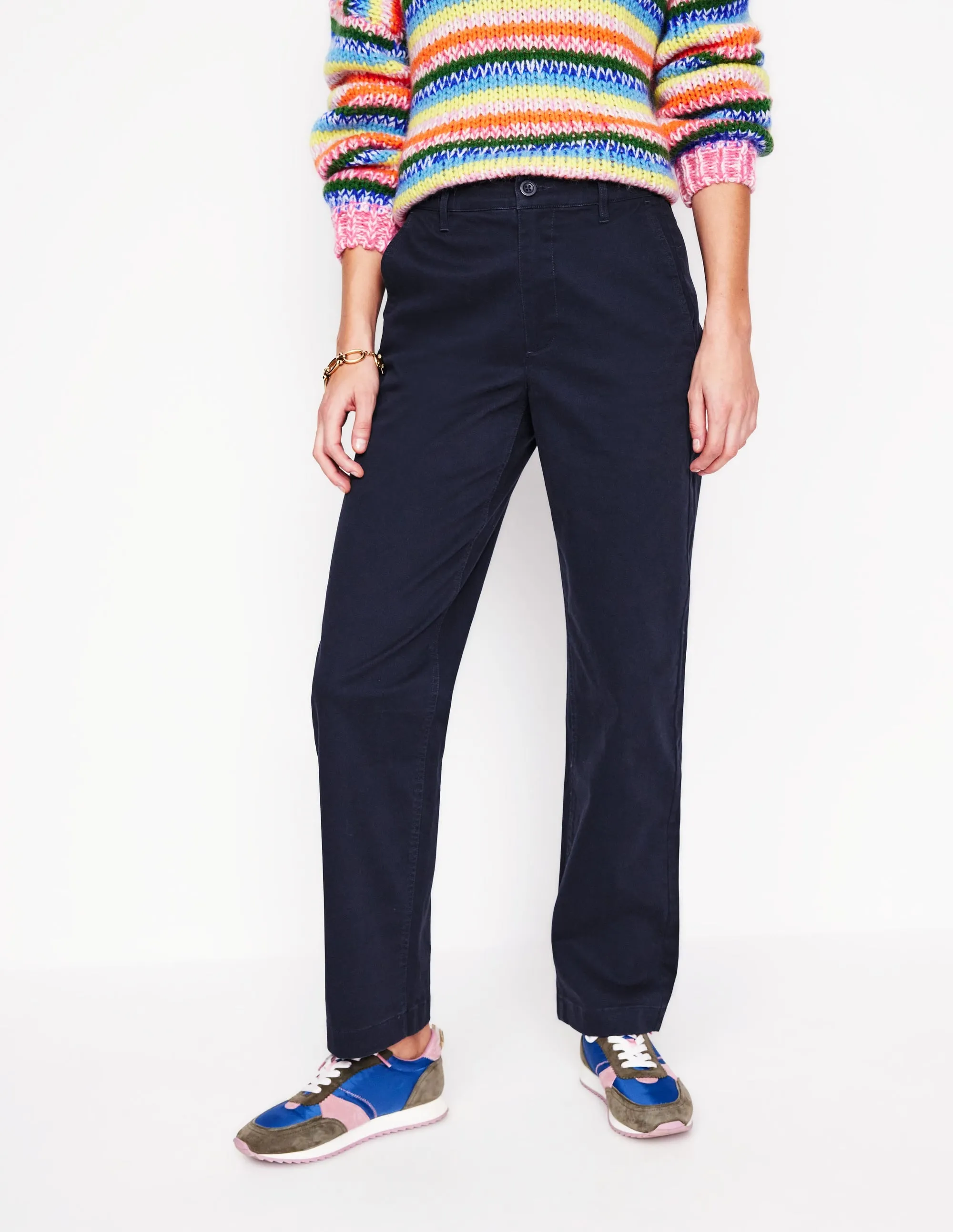 Barnsbury Chino Trousers-Navy business casual