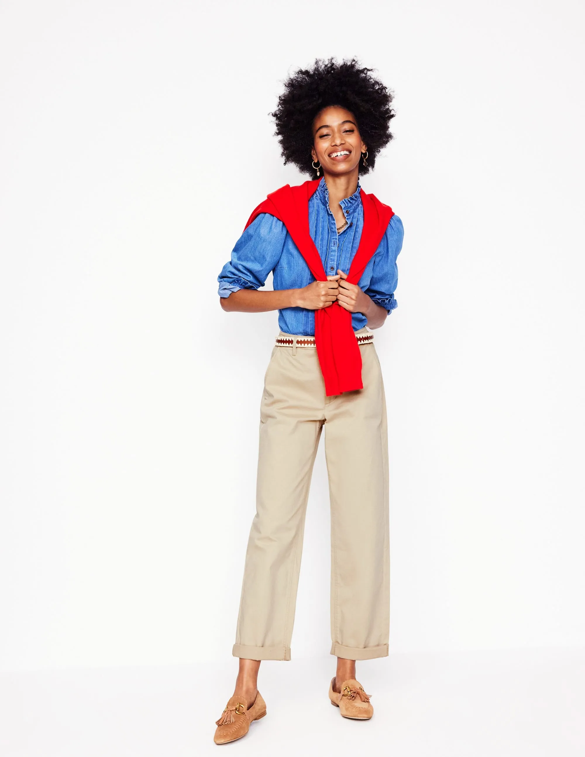 Barnsbury Chino Trousers-Oatmeal daily wear