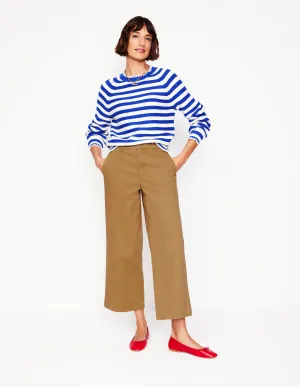 Barnsbury Crop Chino Trousers-Hazelnut Brown sustainable wear