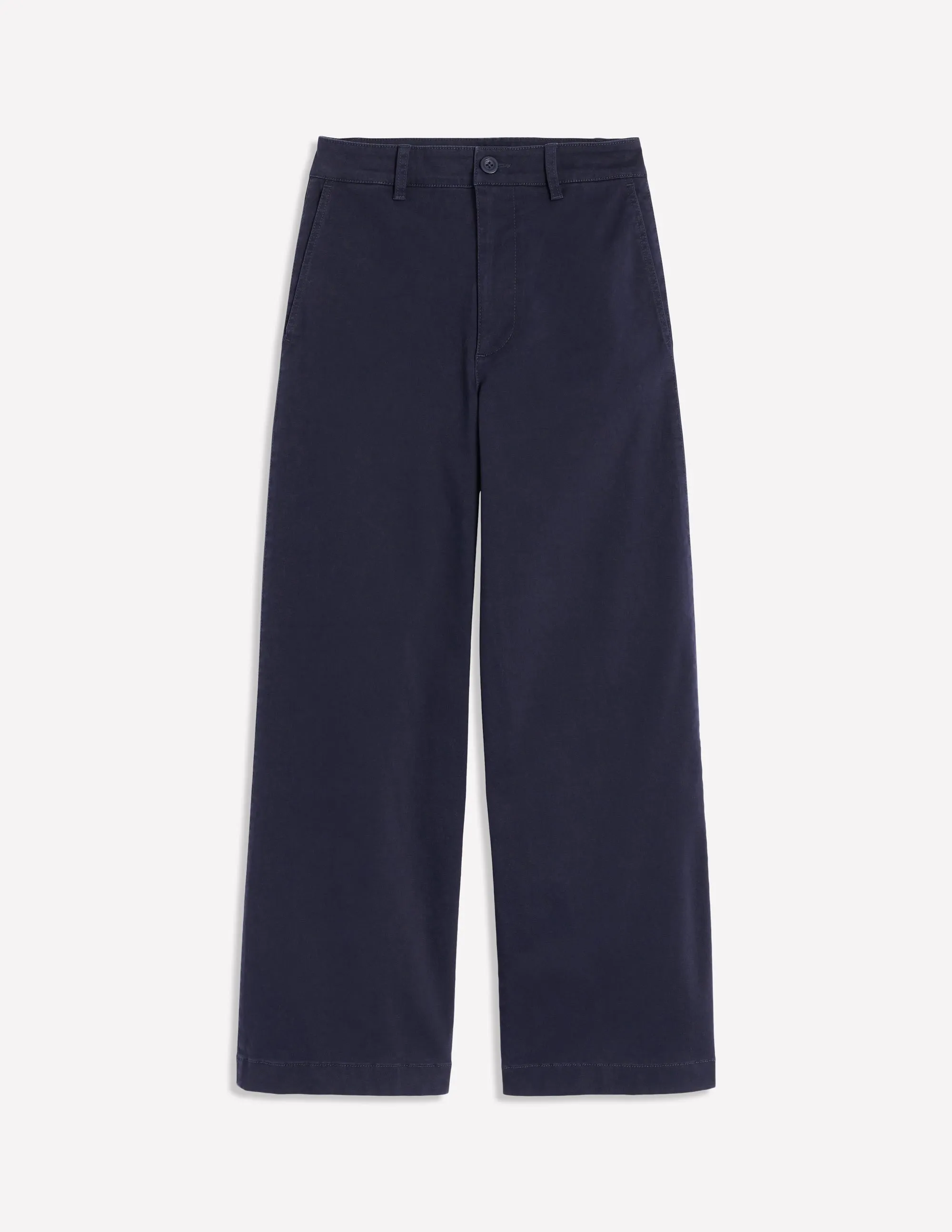 Barnsbury Crop Chino Trousers-Navy gender neutral