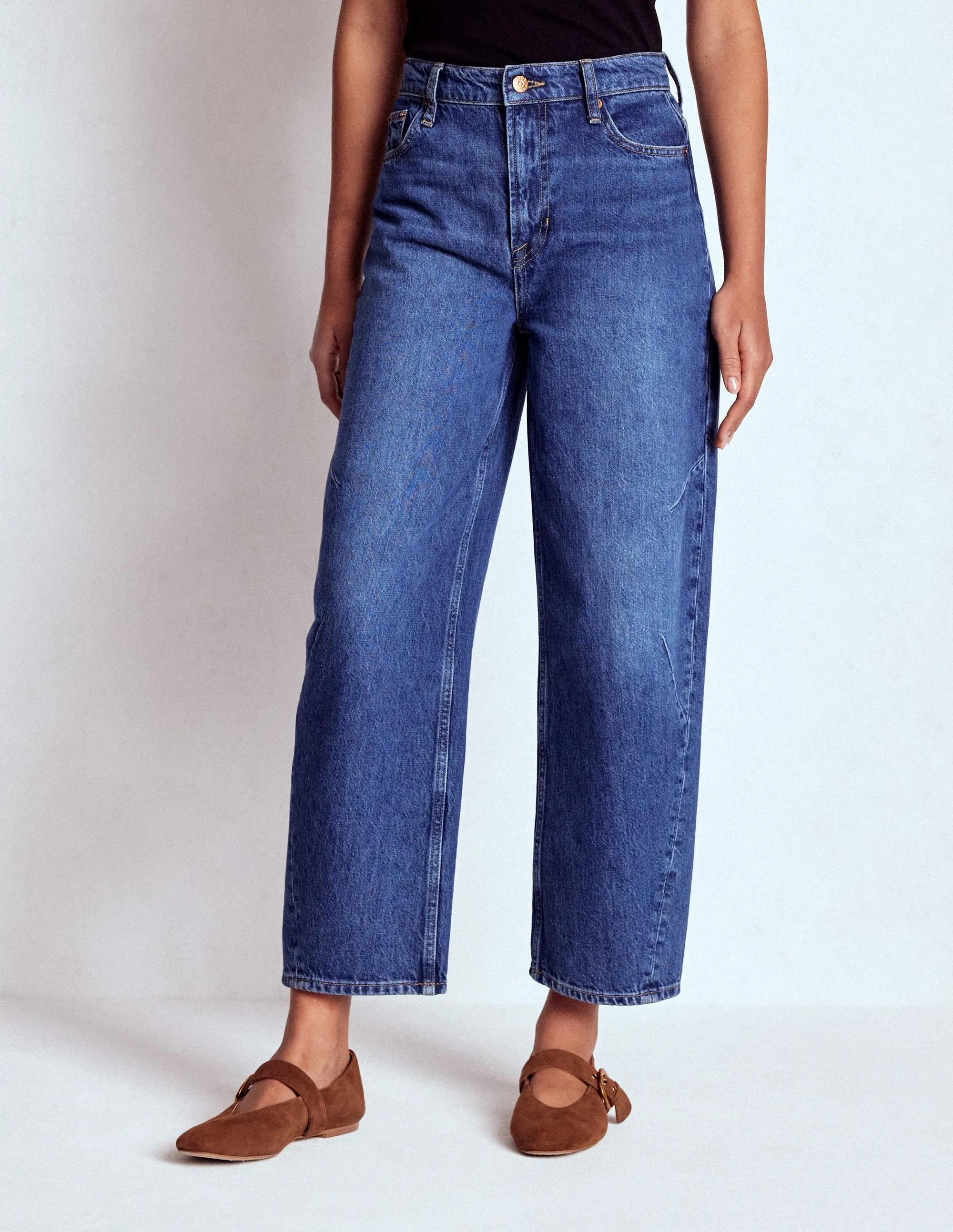 Barrel Leg Jeans-Mid Vintage trend spirit