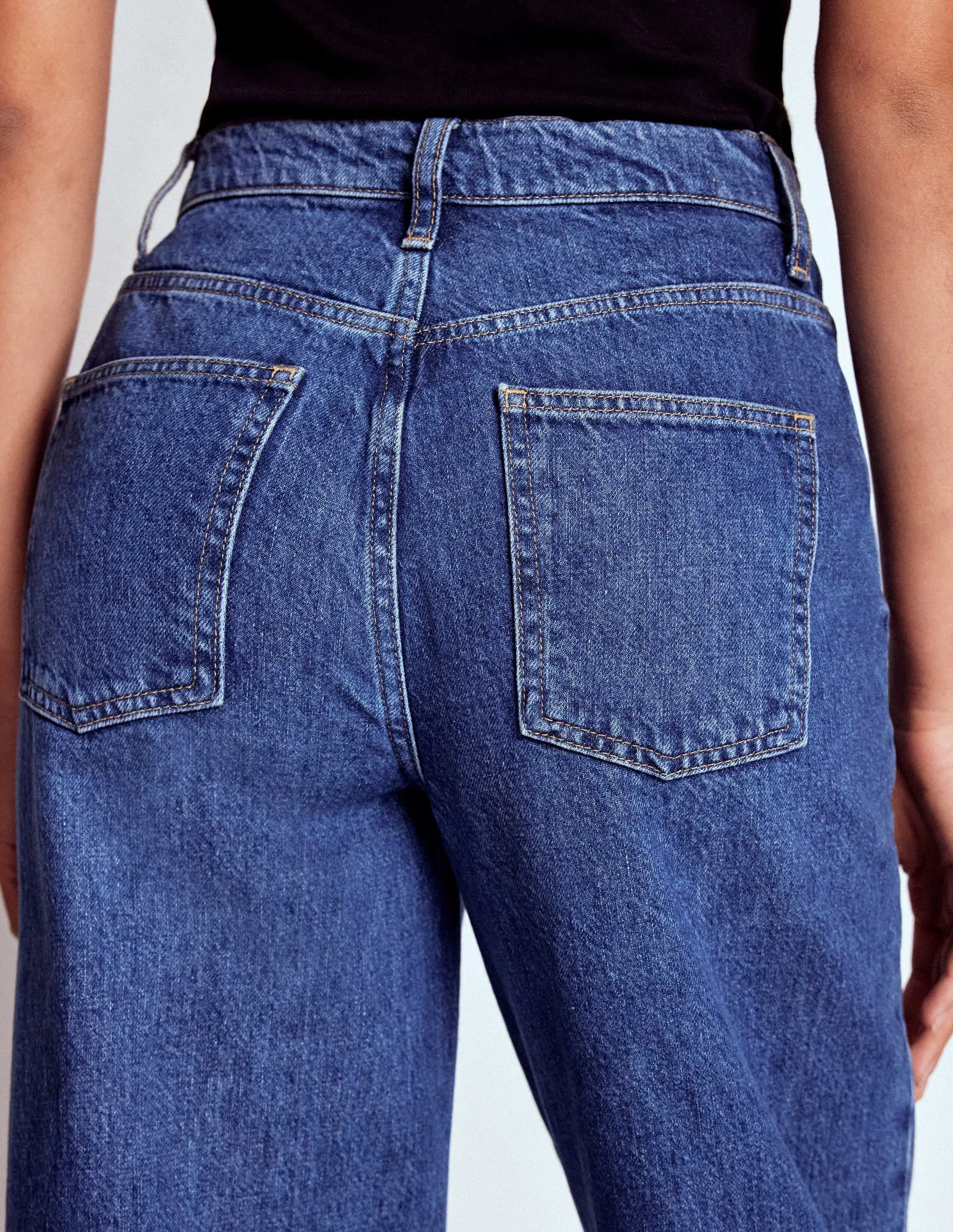 Barrel Leg Jeans-Mid Vintage retro classic