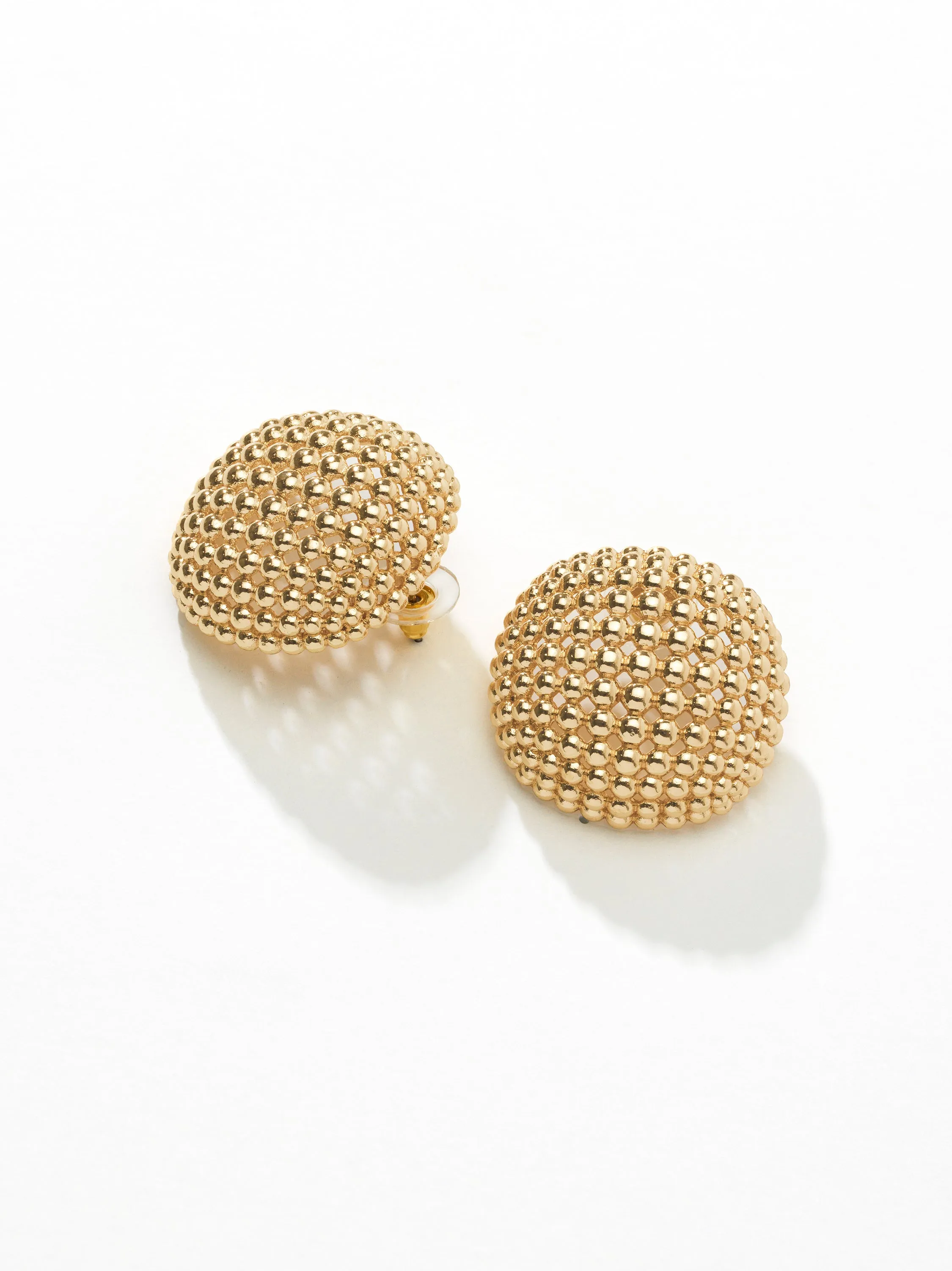Basketweave Square Earrings retro vibe