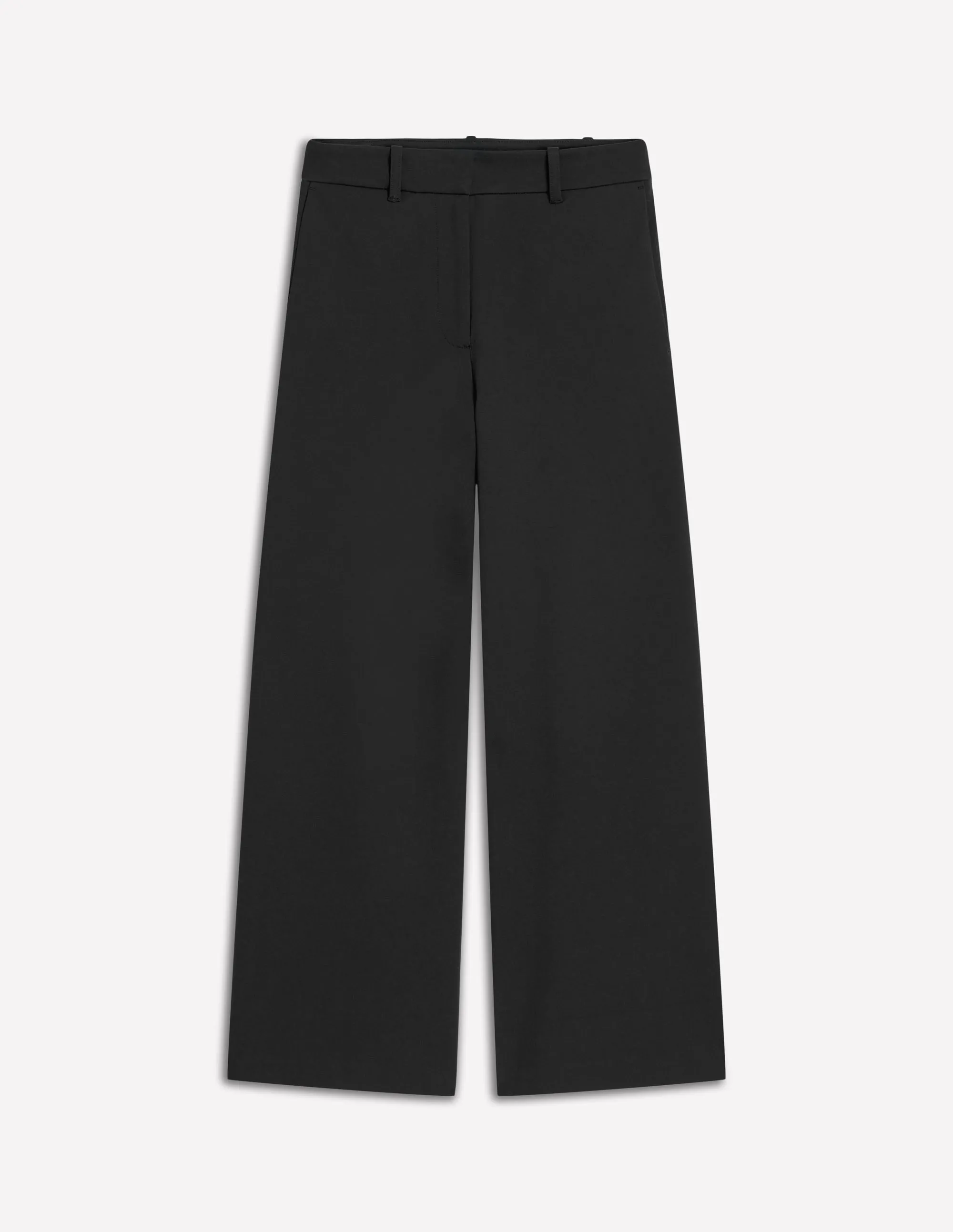 Belgravia Ponte Crop Trousers-BLACK fitness lover