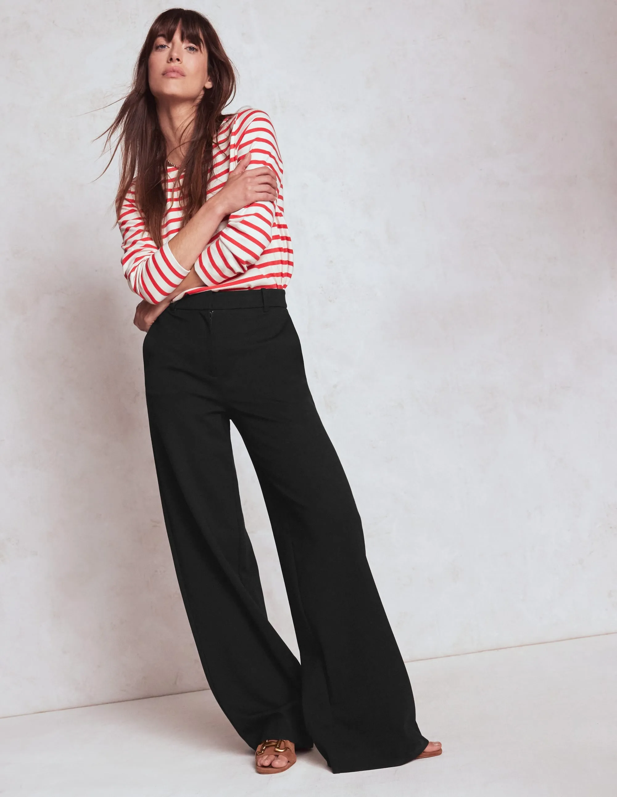 Belgravia Ponte Trousers-Black party ready
