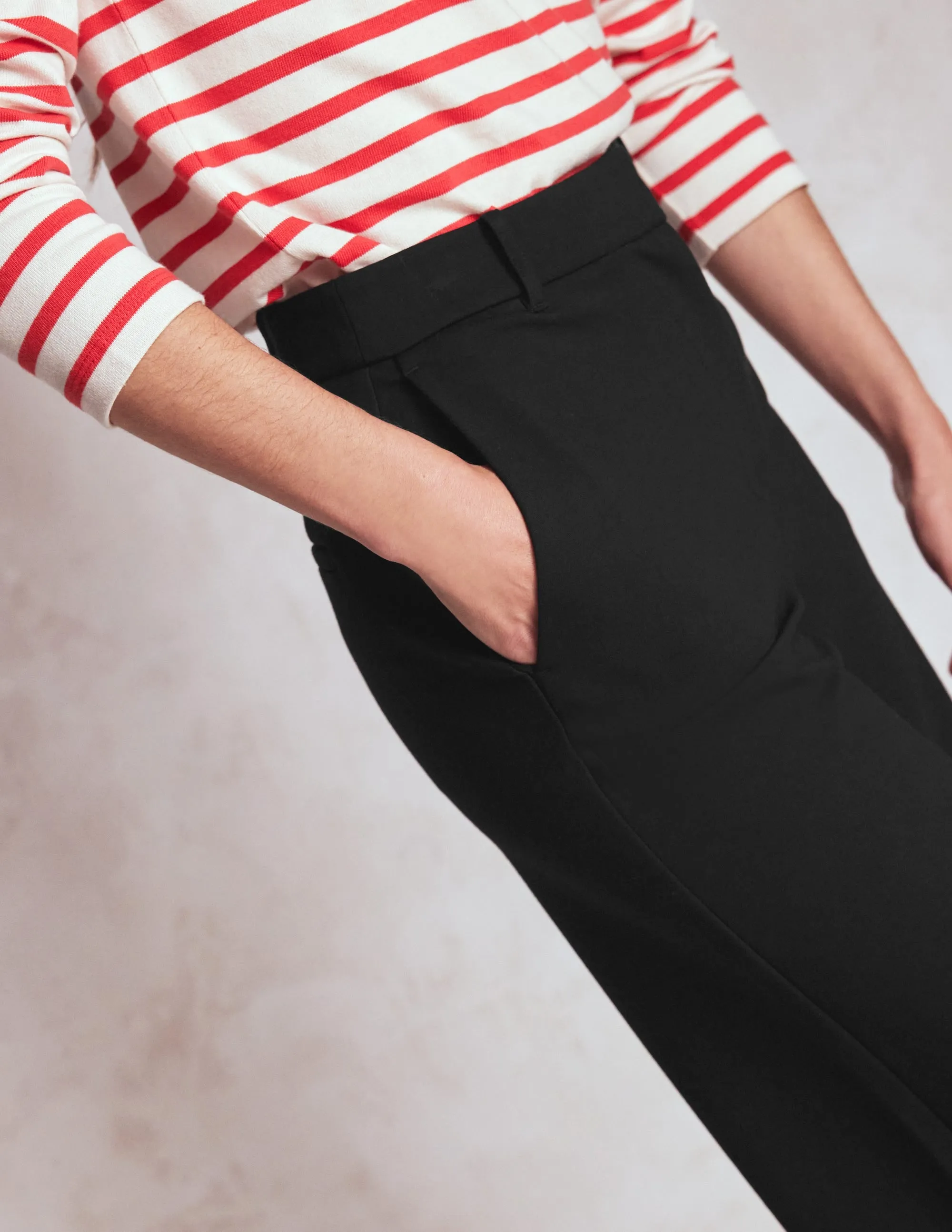 Belgravia Ponte Trousers-Black smart fabric