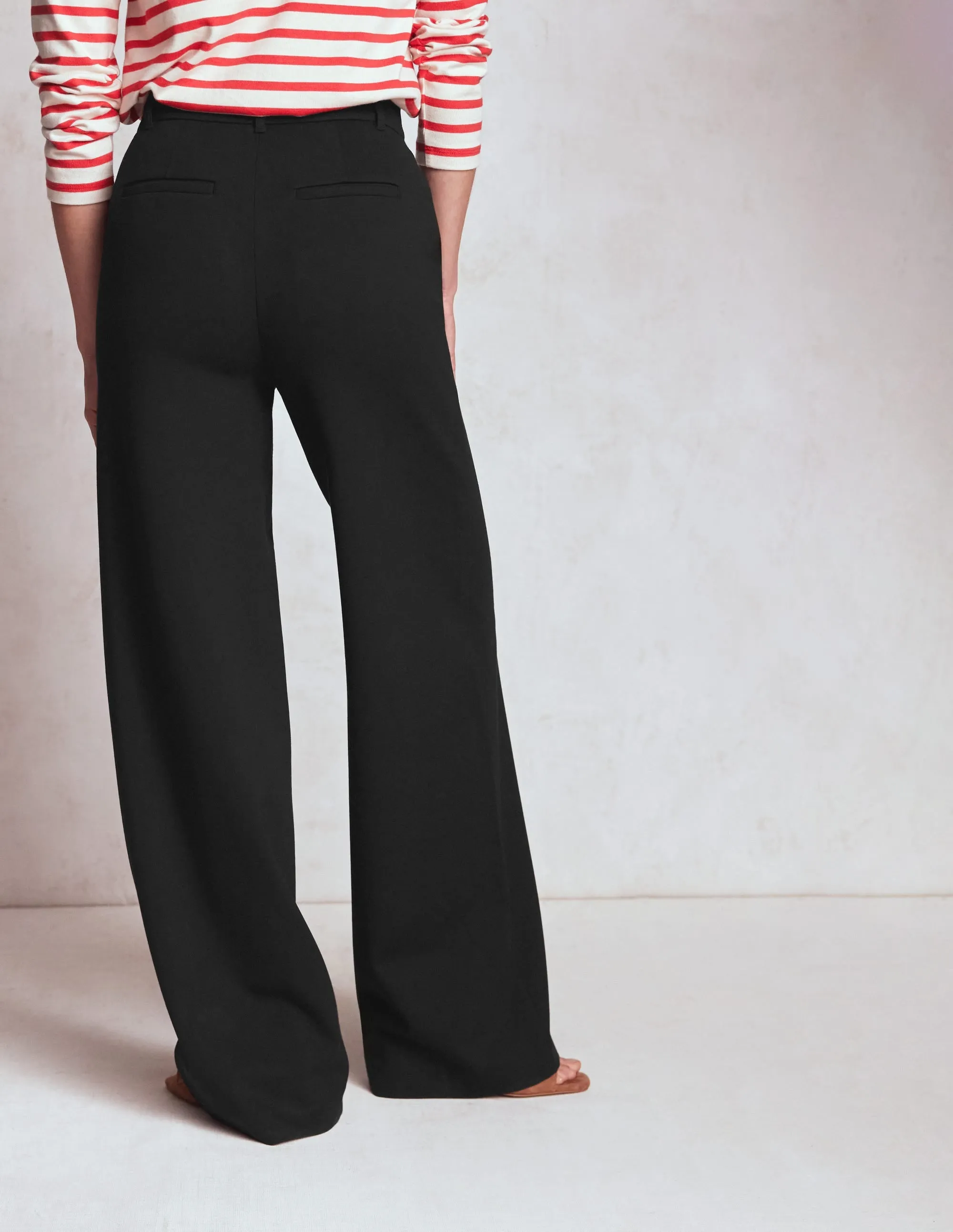 Belgravia Ponte Trousers-Black senior comfort