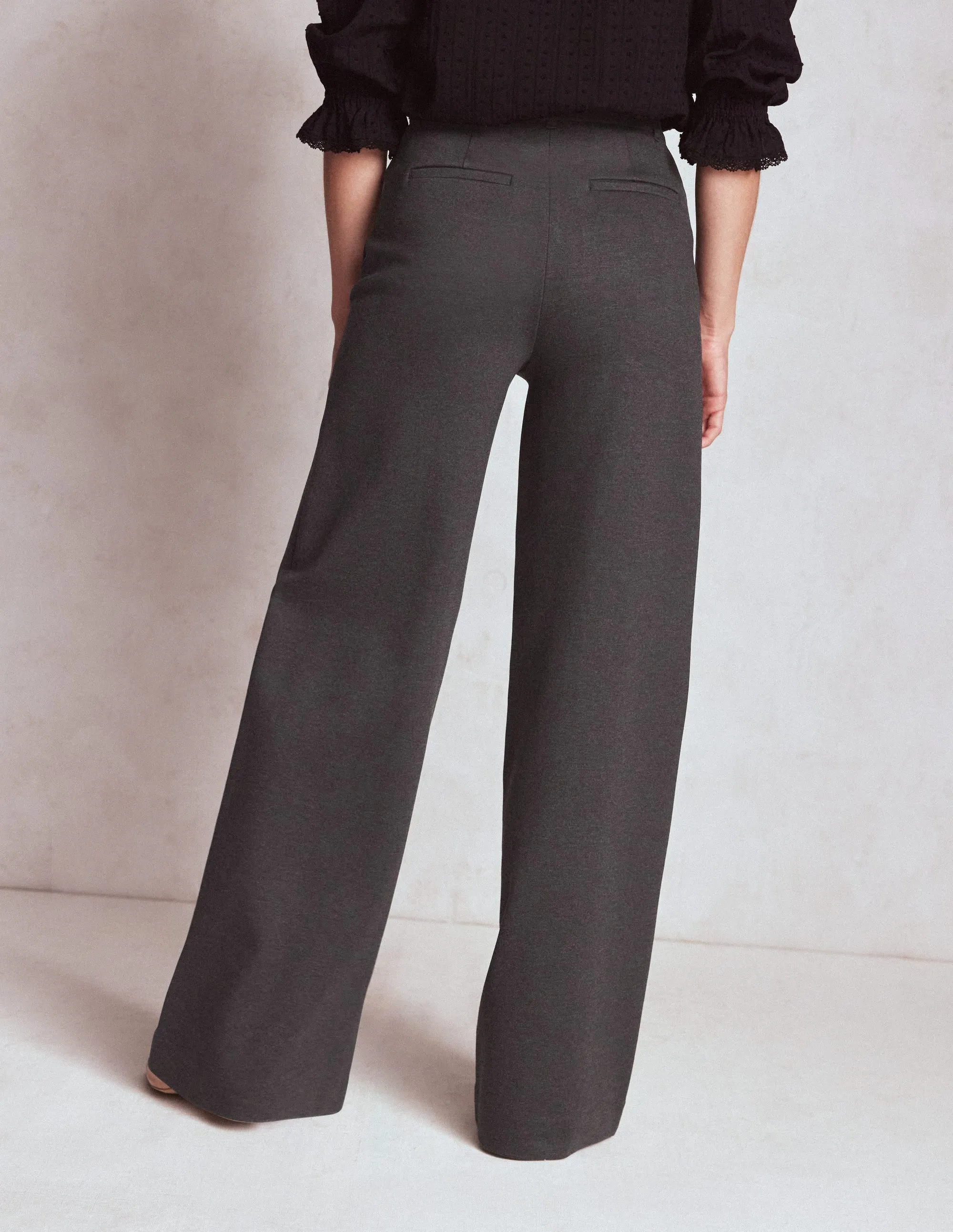 Belgravia Ponte Trousers-Charcoal Grey seasonal update