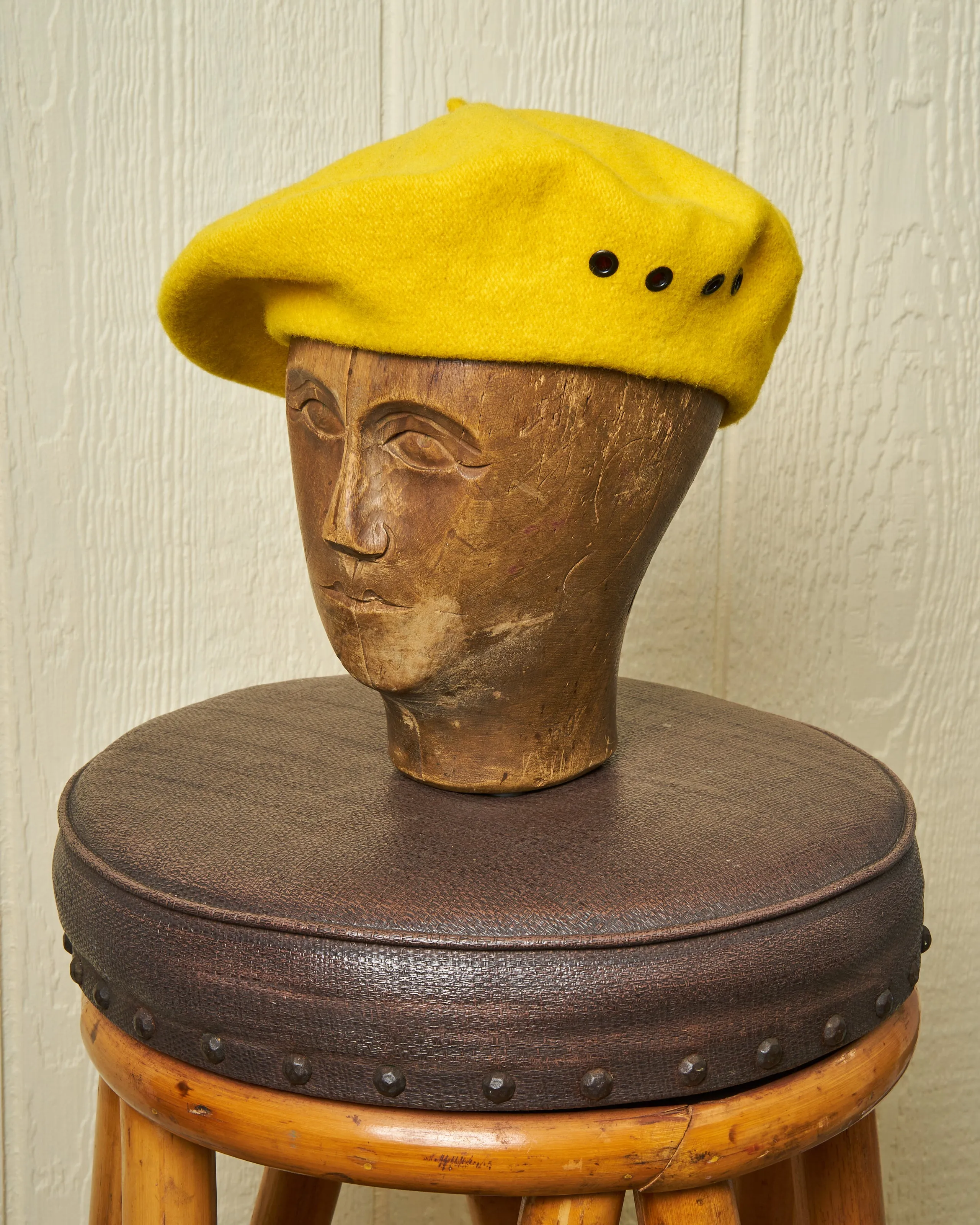 Biscay Beret in Canary biker edge