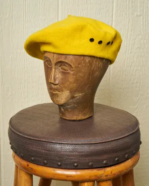 Biscay Beret in Canary biker edge