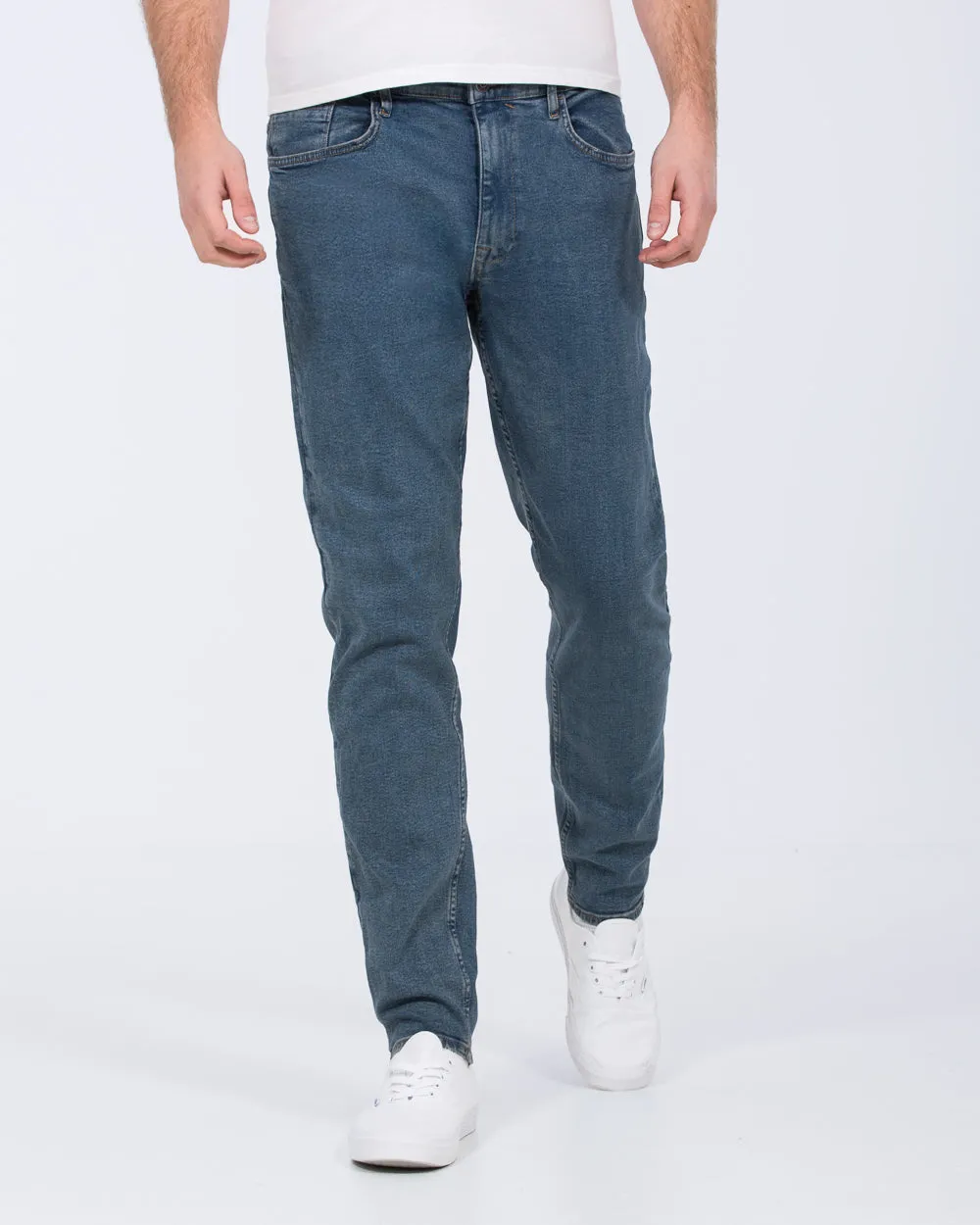 Blend Thunder Relaxed Fit Tall Jeans (mid blue) color block