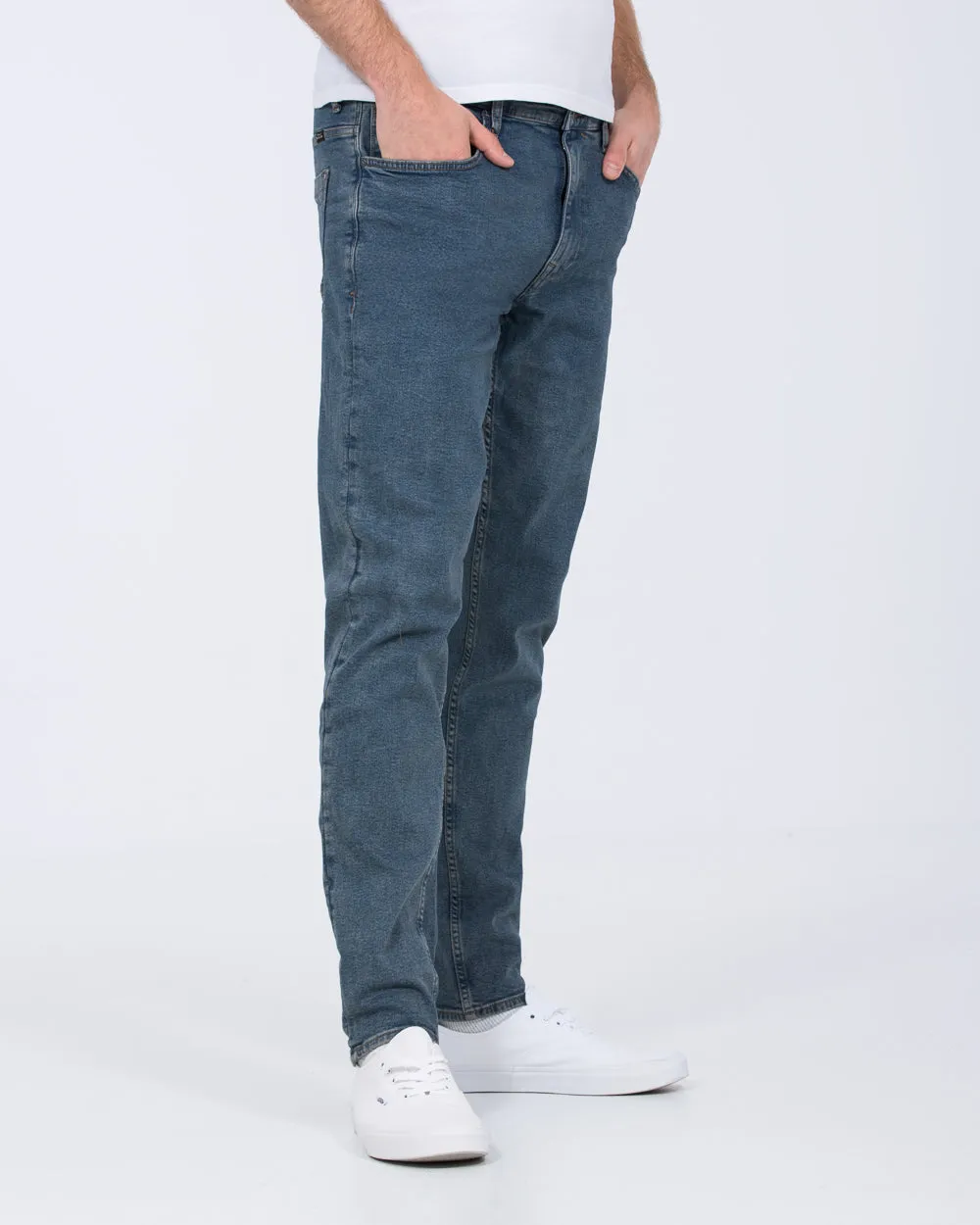 Blend Thunder Relaxed Fit Tall Jeans (mid blue) warm fleece