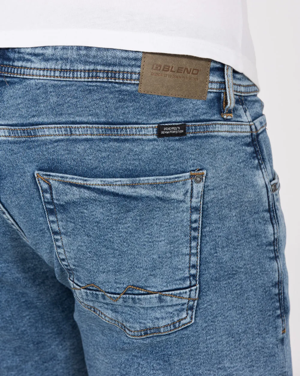 Blend Twister Slim Fit Tall Jeans (mid denim blue) travel easy