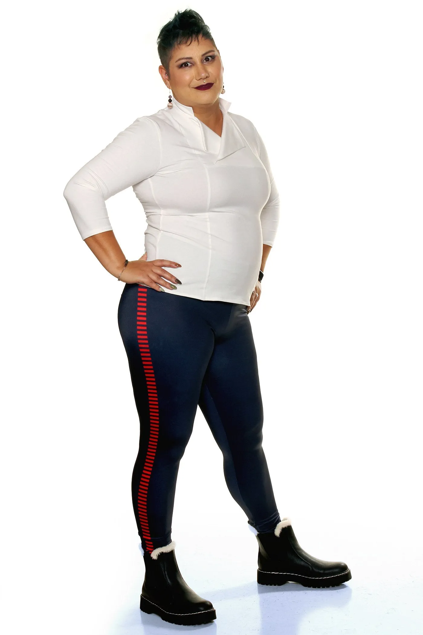 Bloodstripe Leggings - Red running fitness
