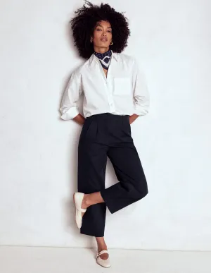 Bloomsbury Cotton Trousers-NAVY anniversary gift