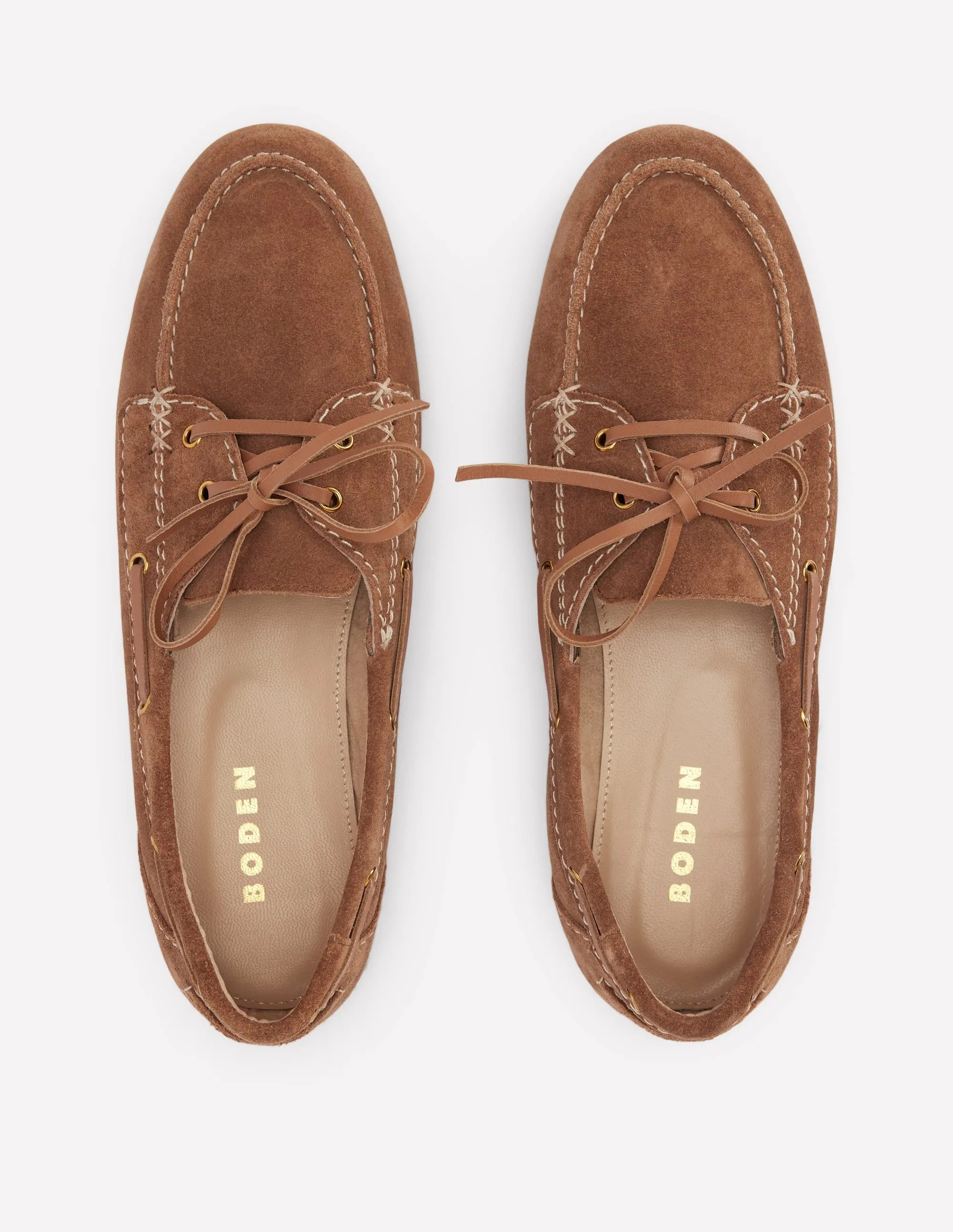 Boat Shoes-Tan soft wrap
