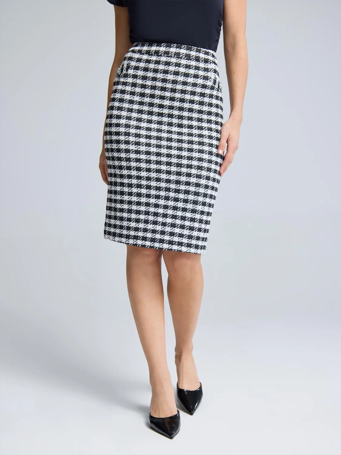 Boucl Pencil Skirt energetic vibe