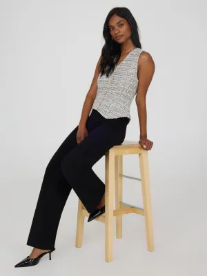 Boucl Vest Jumpsuit youthful vibe