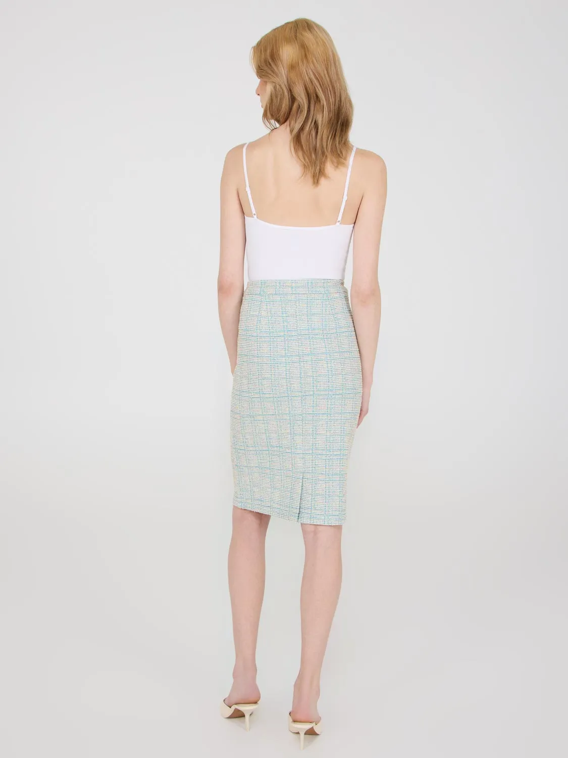 Boucle Pencil Skirt simple design