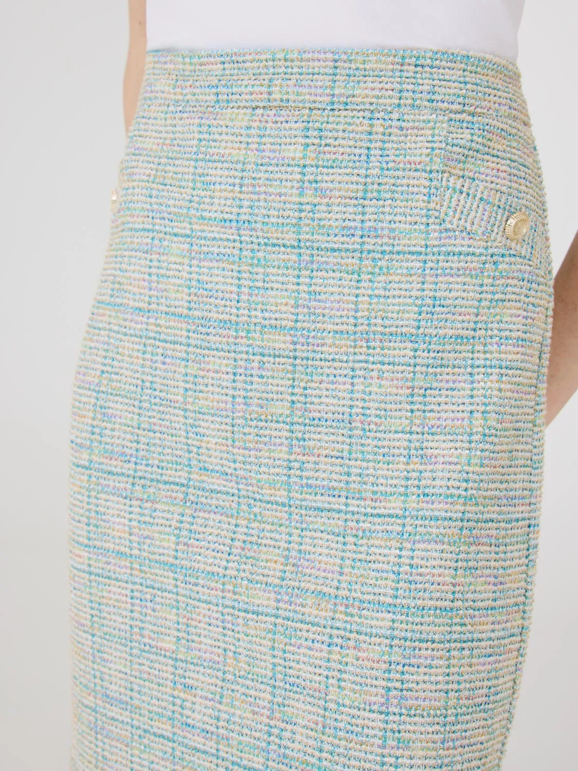 Boucle Pencil Skirt smooth feel