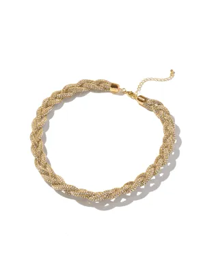 Braided Gem Necklace boating day